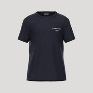Dark navy T-shirt with short sleeves, featuring "BJÖRN BORG, STOCKHOLM, 1956" in white text on the chest.