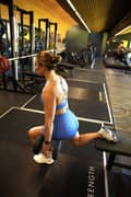 Woman doing Bulgarian Split Squat