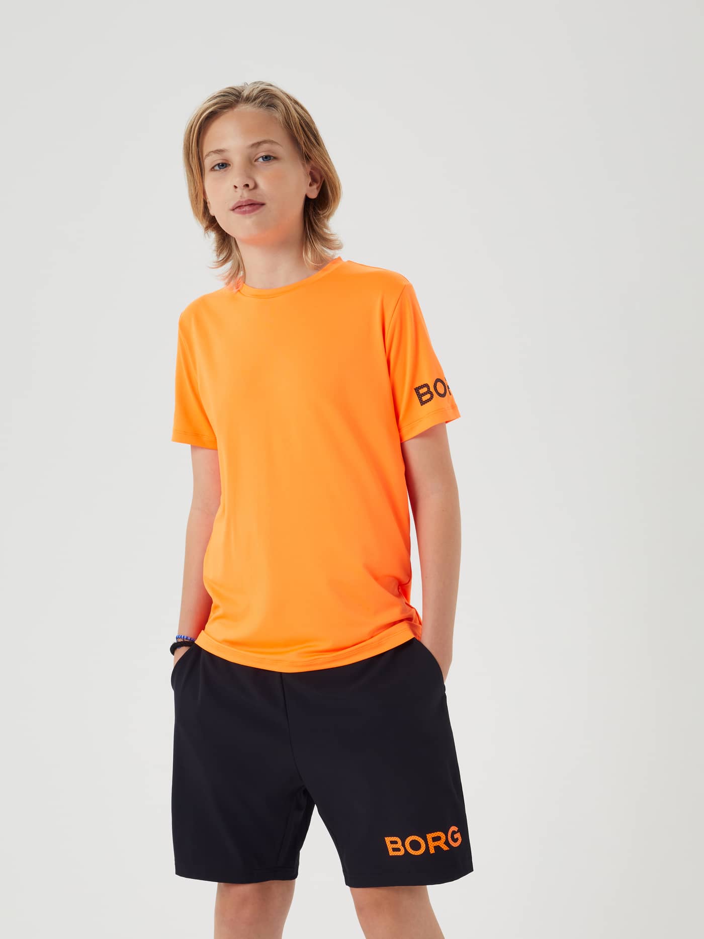 Björn Borg - Borg T-Shirt Shocking Orange Barn - Image 1