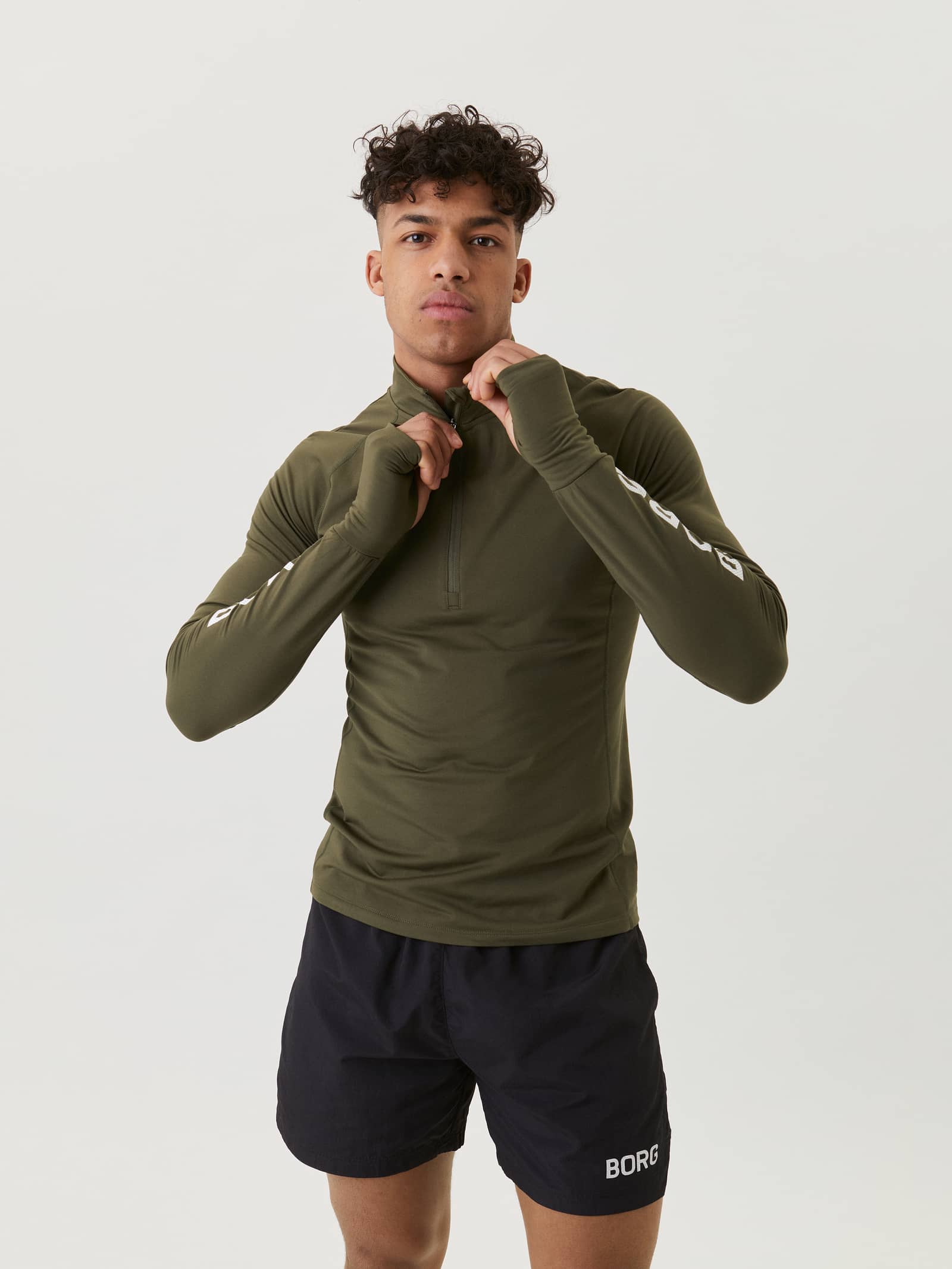 Björn Borg - Borg Midlayer Half Zip Ivy Green - Image 1
