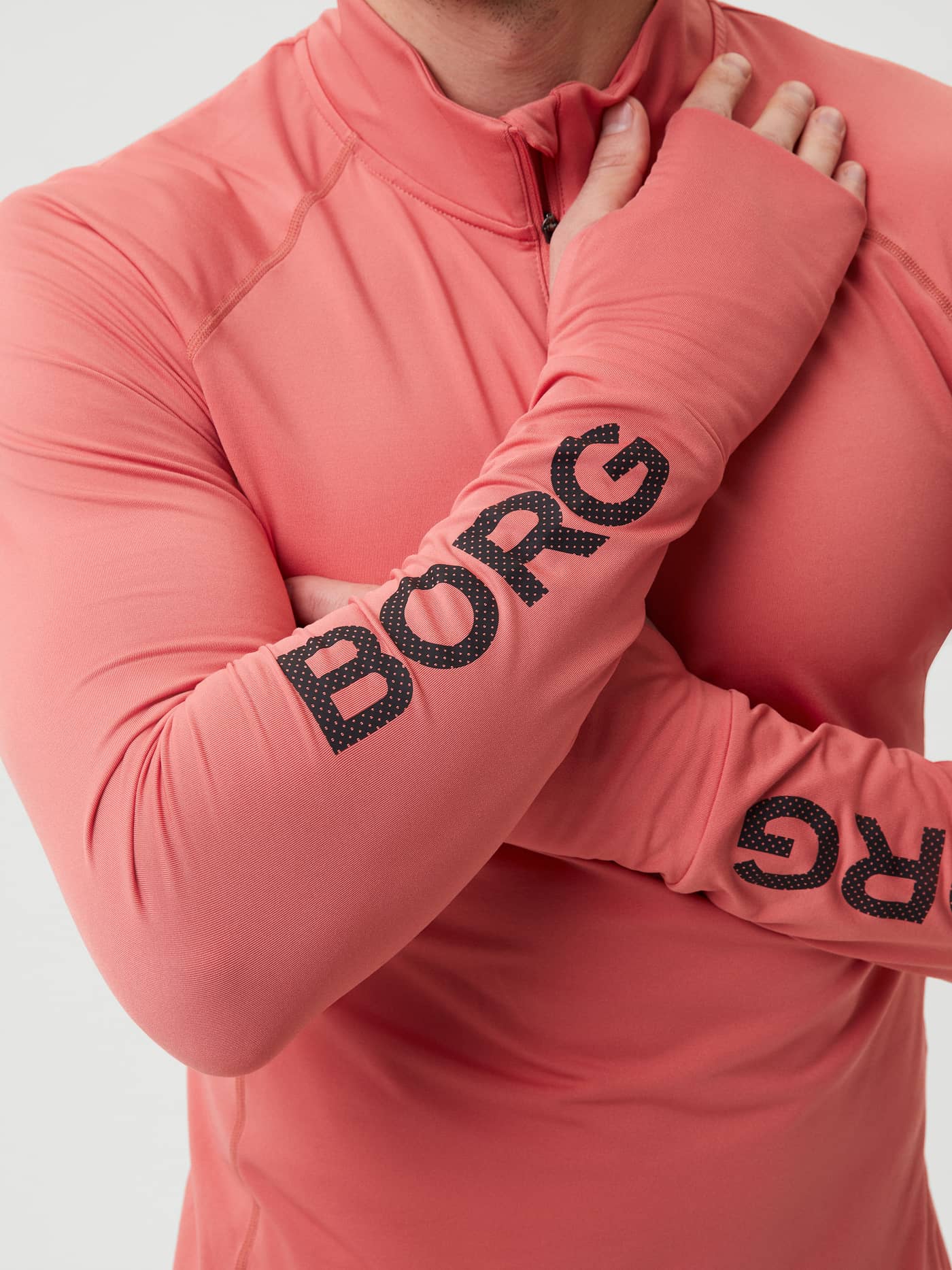 Björn Borg - Borg Midlayer Half Zip Faded Rose - Image 4