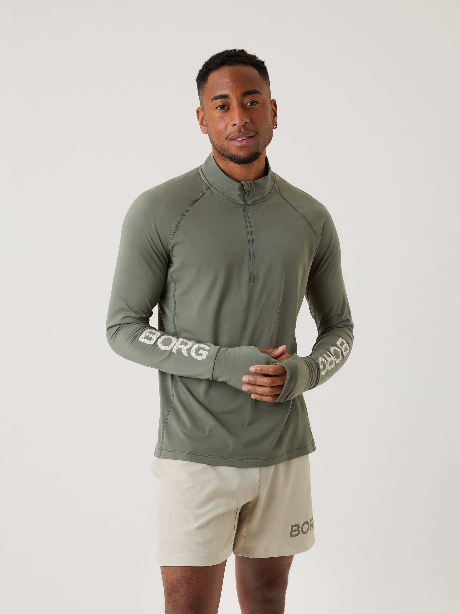 Björn Borg - Borg Midlayer Half Zip Castor grey - Image 1