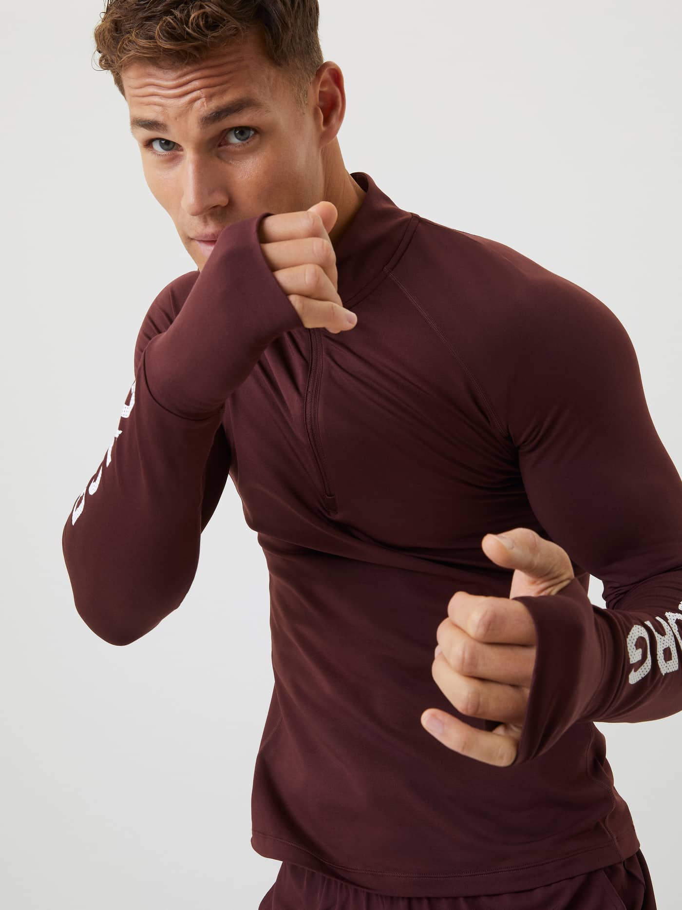 Björn Borg - Borg Midlayer Half Zip Decadent Chocolate Men - Image 4