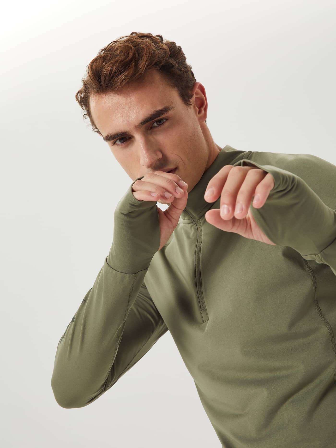 Björn Borg - Borg Midlayer Half Zip Deep Lichen Green Men - Image 1