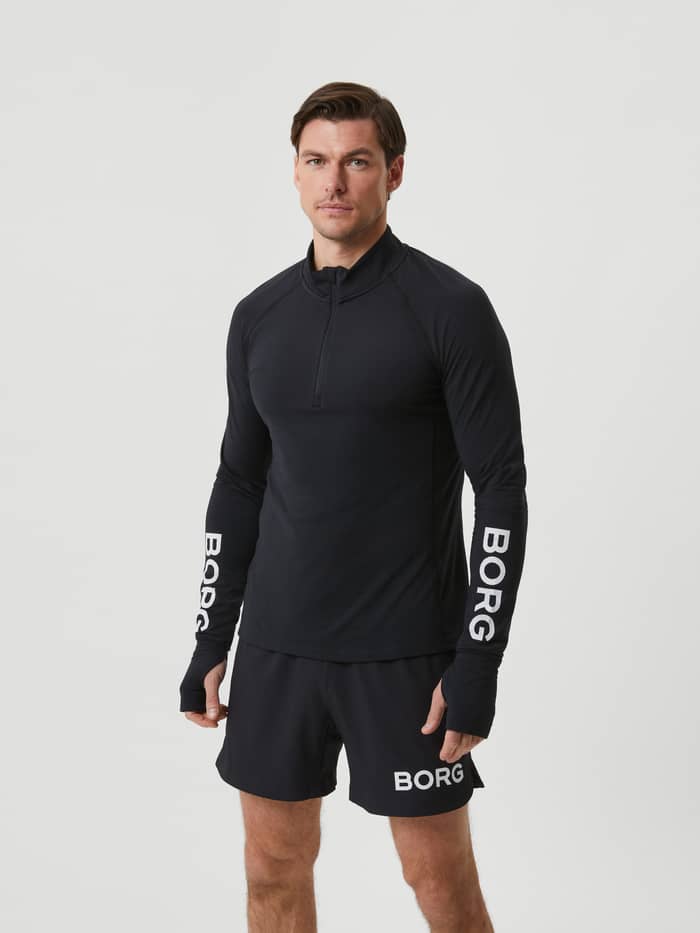 Björn Borg - Borg Midlayer Half Zip Black Beauty