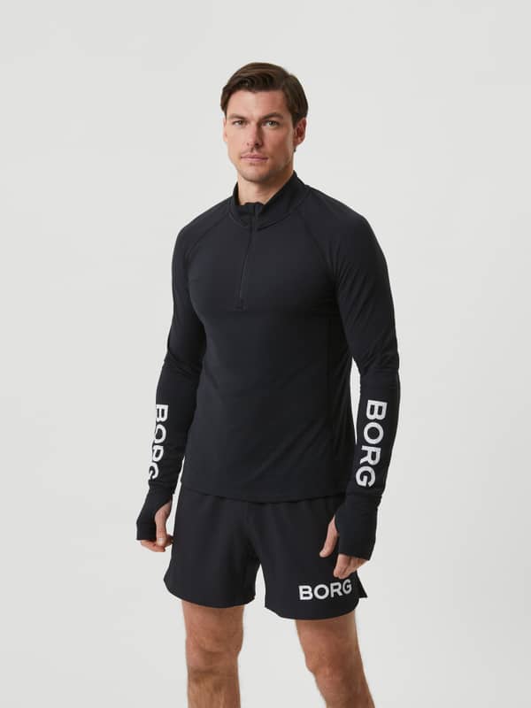 Björn Borg - Borg Midlayer Half Zip Black Beauty
