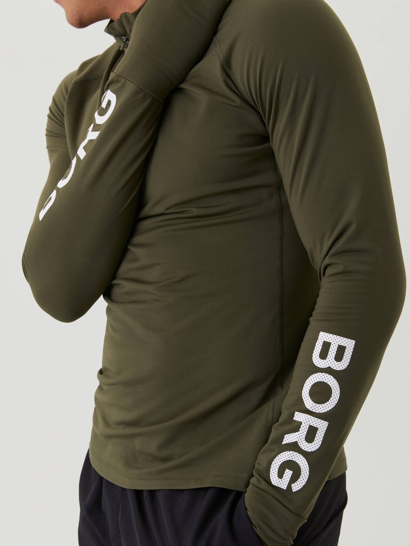 Björn Borg - Borg Midlayer Half Zip Ivy Green - Image 3
