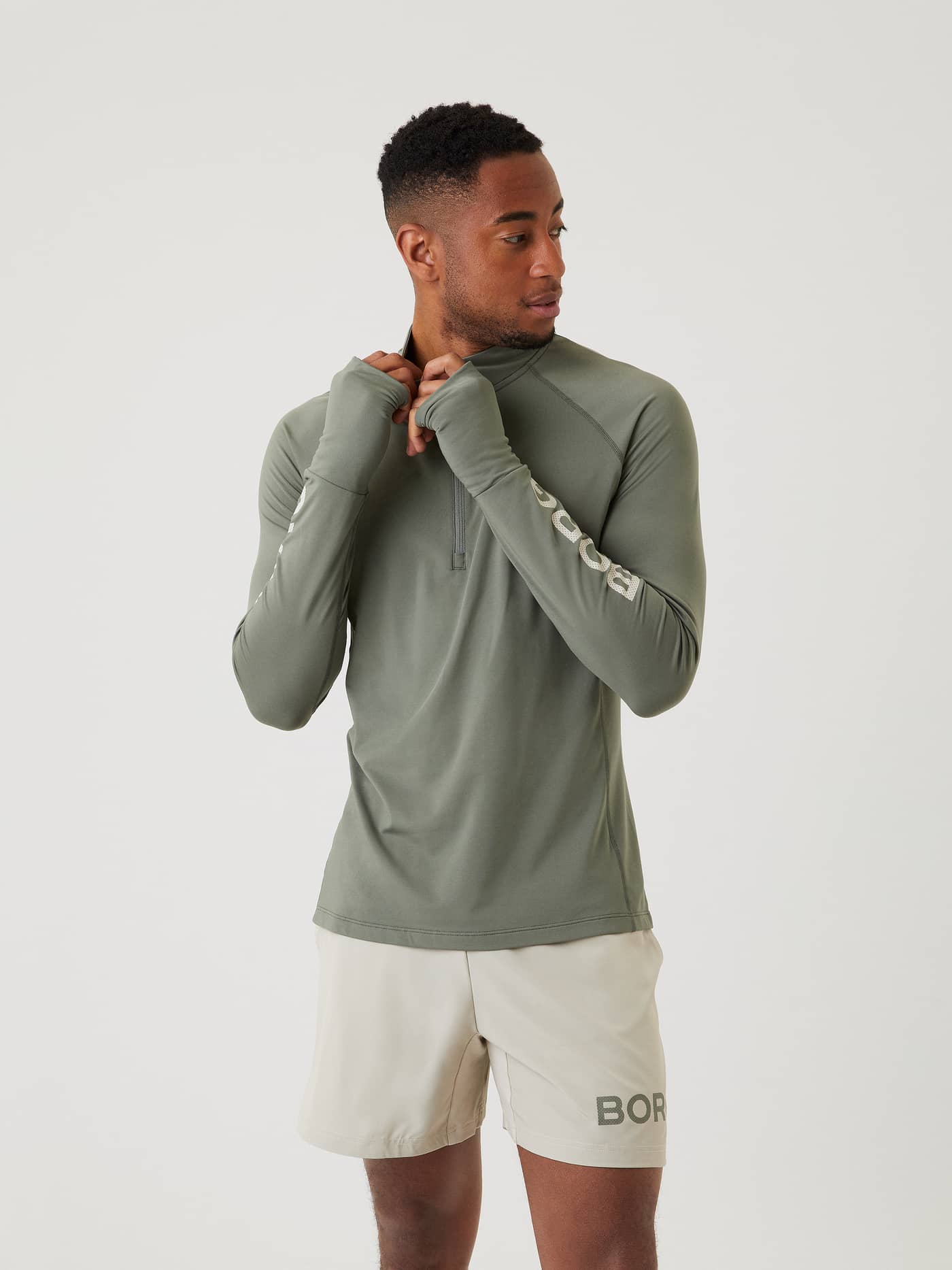 Björn Borg - Borg Midlayer Half Zip Castor grey - Image 2