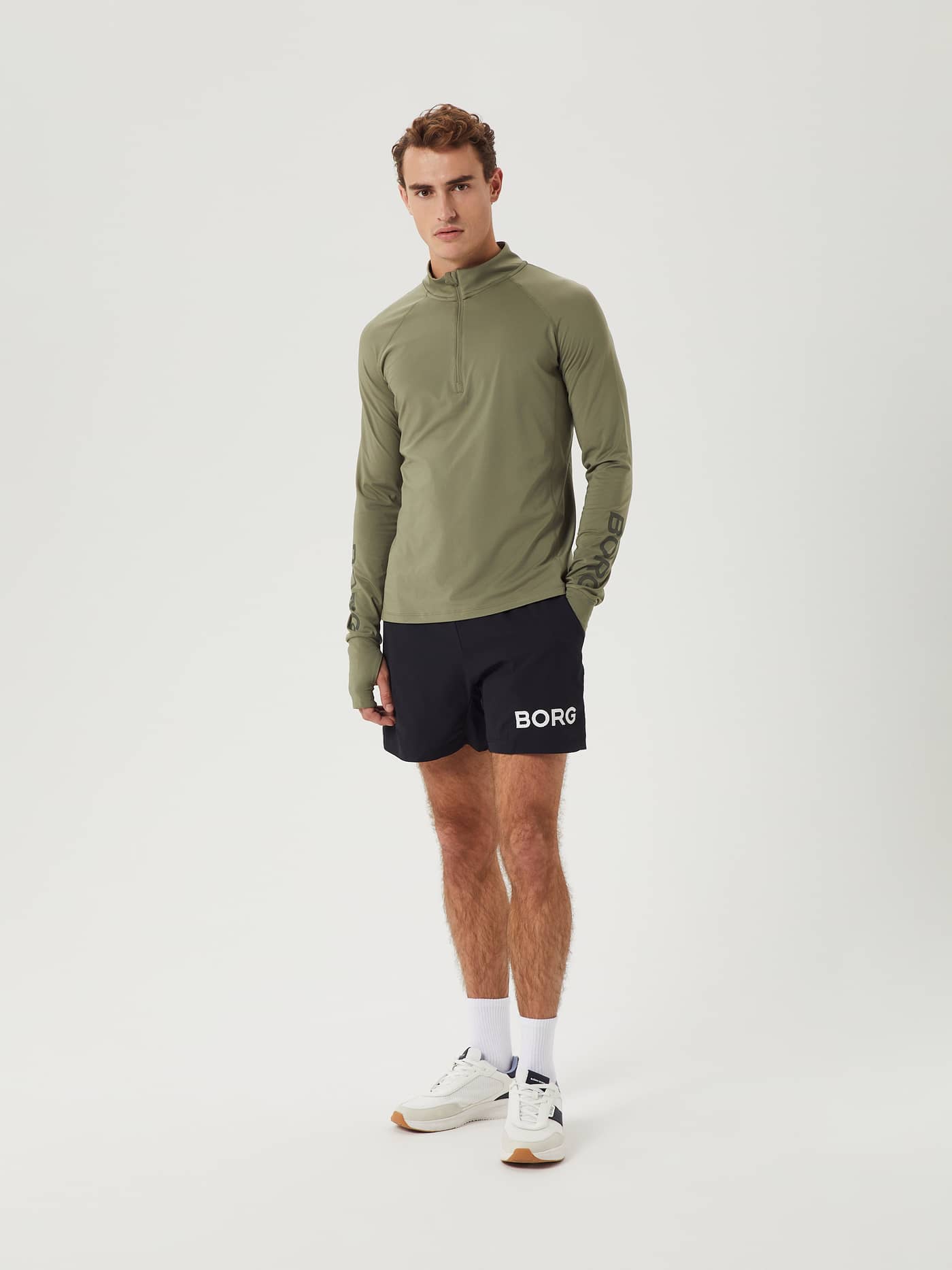 Björn Borg - Borg Midlayer Half Zip Deep Lichen Green Men - Image 4