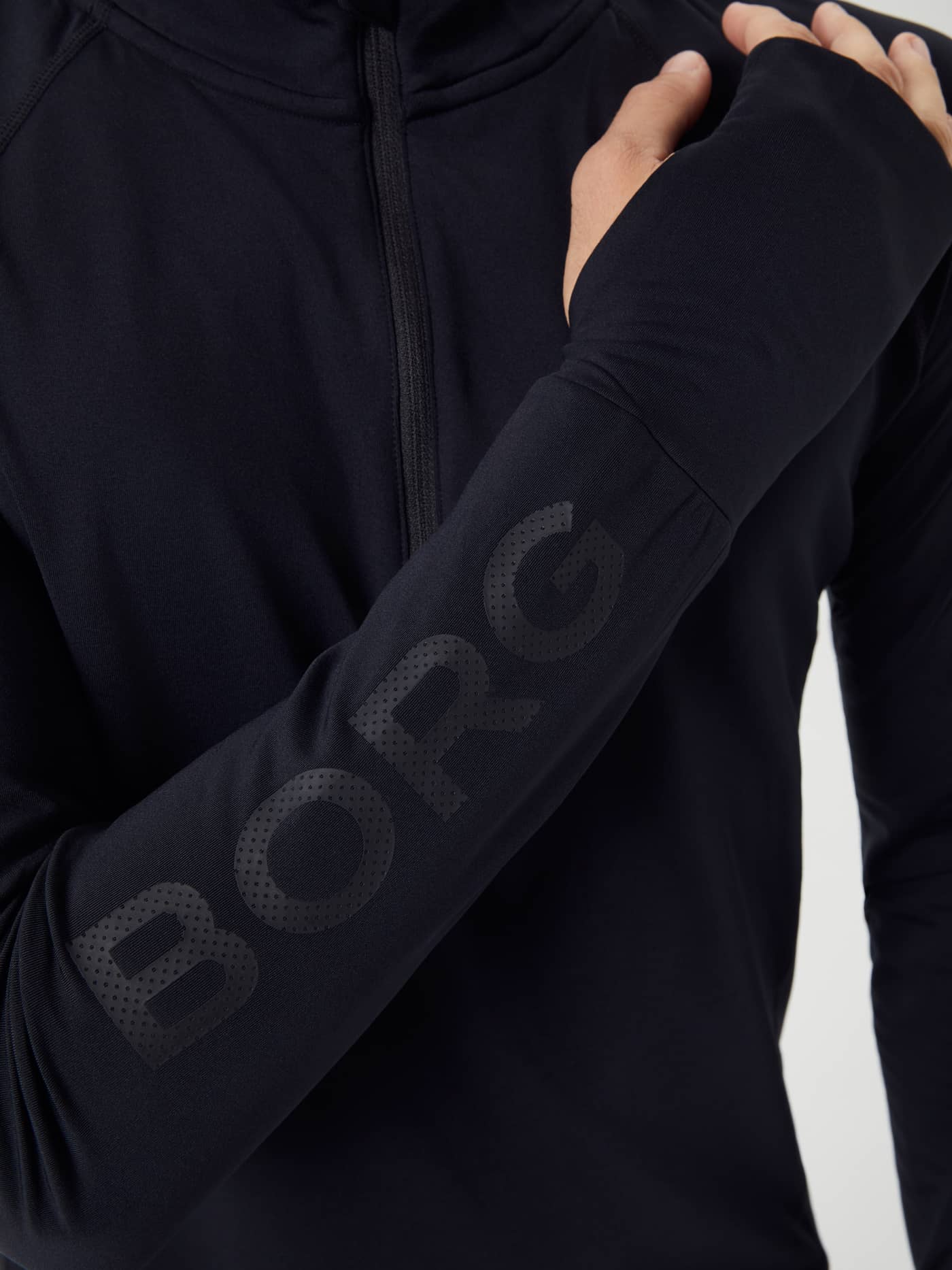 Björn Borg - Borg Midlayer Half Zip Black Beauty Heren - Image 5