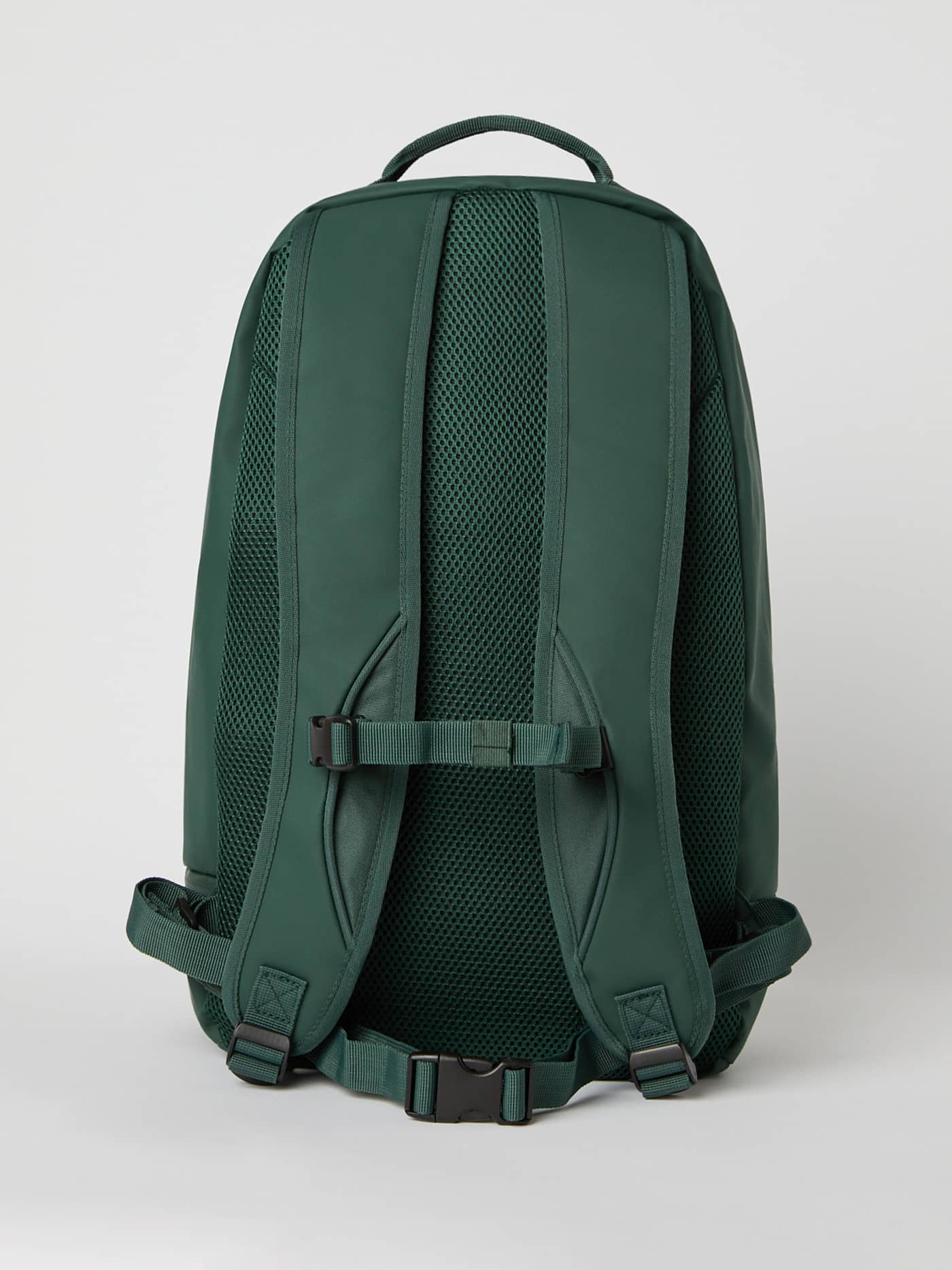 Borg Duffle Backpack 28L i Sycamore (Grønn) sett bakfra med polstrede meshpaneler og stropper for trening. - Image 3