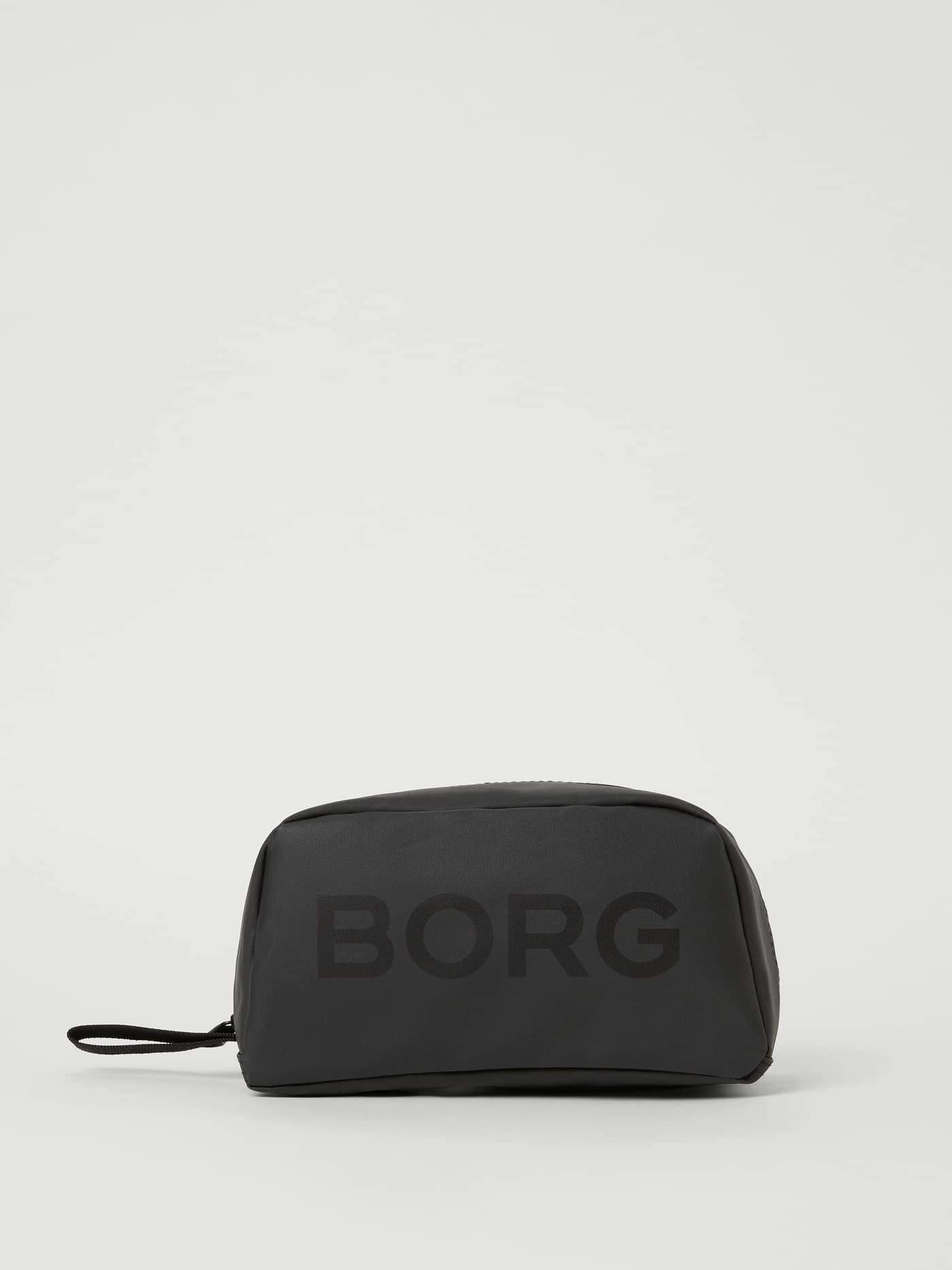 Borg Duffle Toilet Case in black for training, featuring a soft rubber-like texture and a large tonal BORG logo. - Image 1