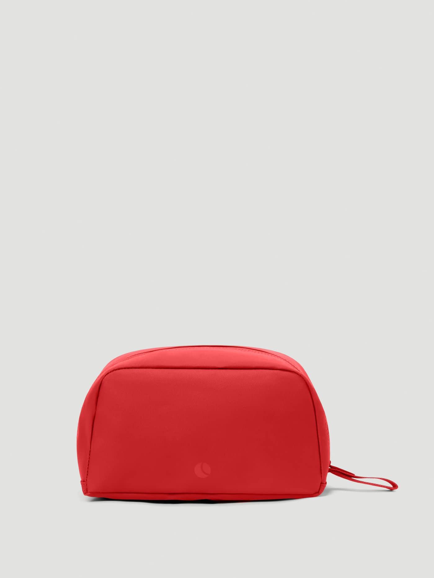Front view of the Borg Duffle Wash Bag in Samba (Red), featuring a soft TPE coating and a tonal logo on the side. - Image 2