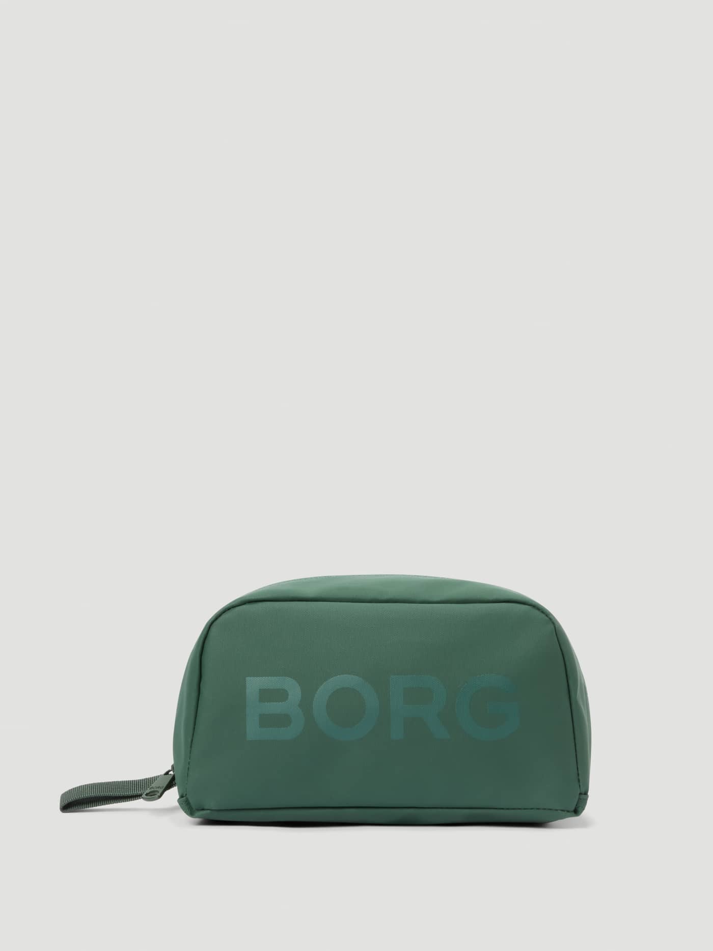 Borg Duffle Wash Bag in Mountain View (Grün) mit Ton-in-Ton BORG-Logo, eine Kulturtasche für Training und Reisen. - Image 1