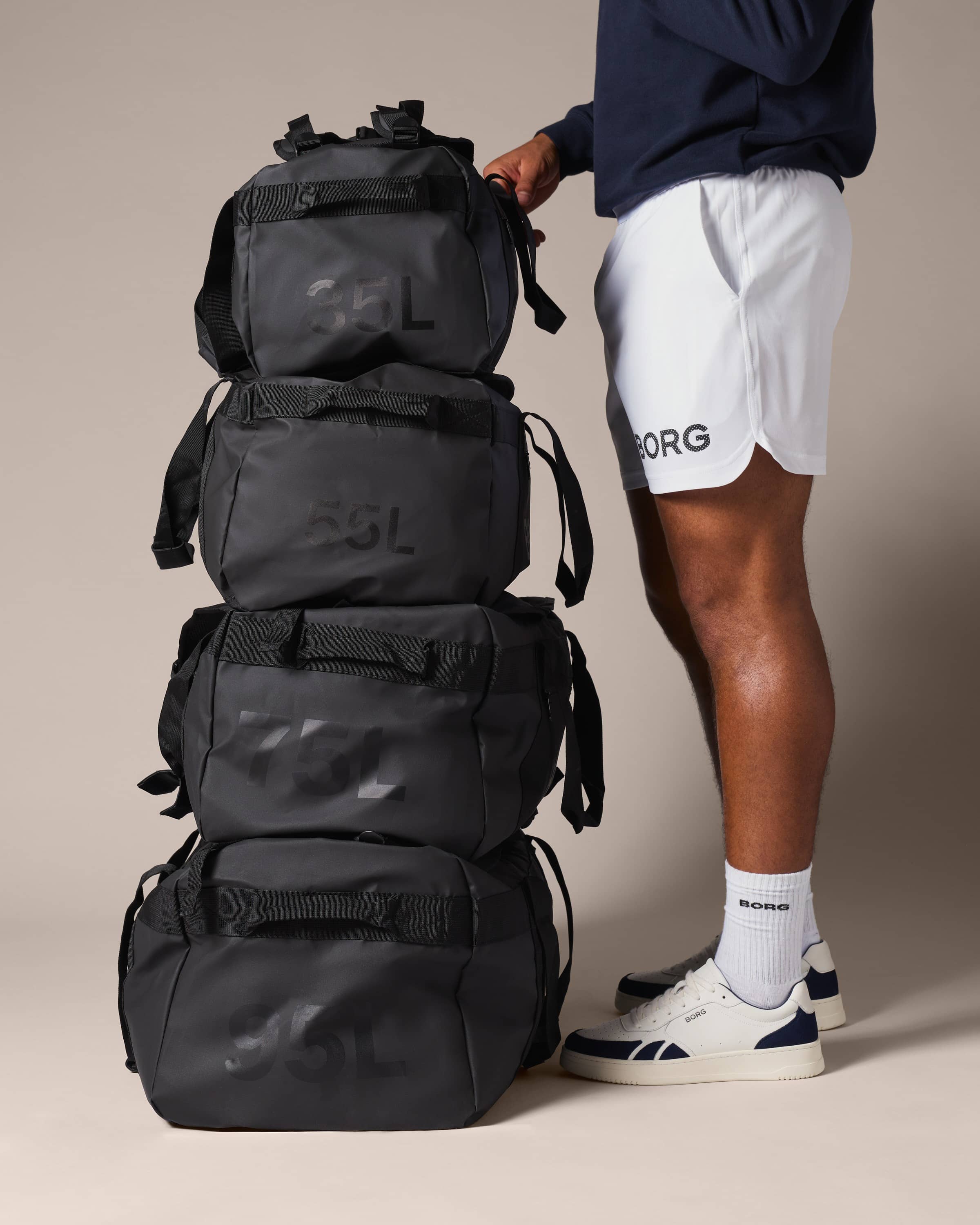 【美品】 Björn Borg サインマーク入 ブラックラケット ケース付 Borg Duffle Bag 55L - Unisex - Black | Björn Borg