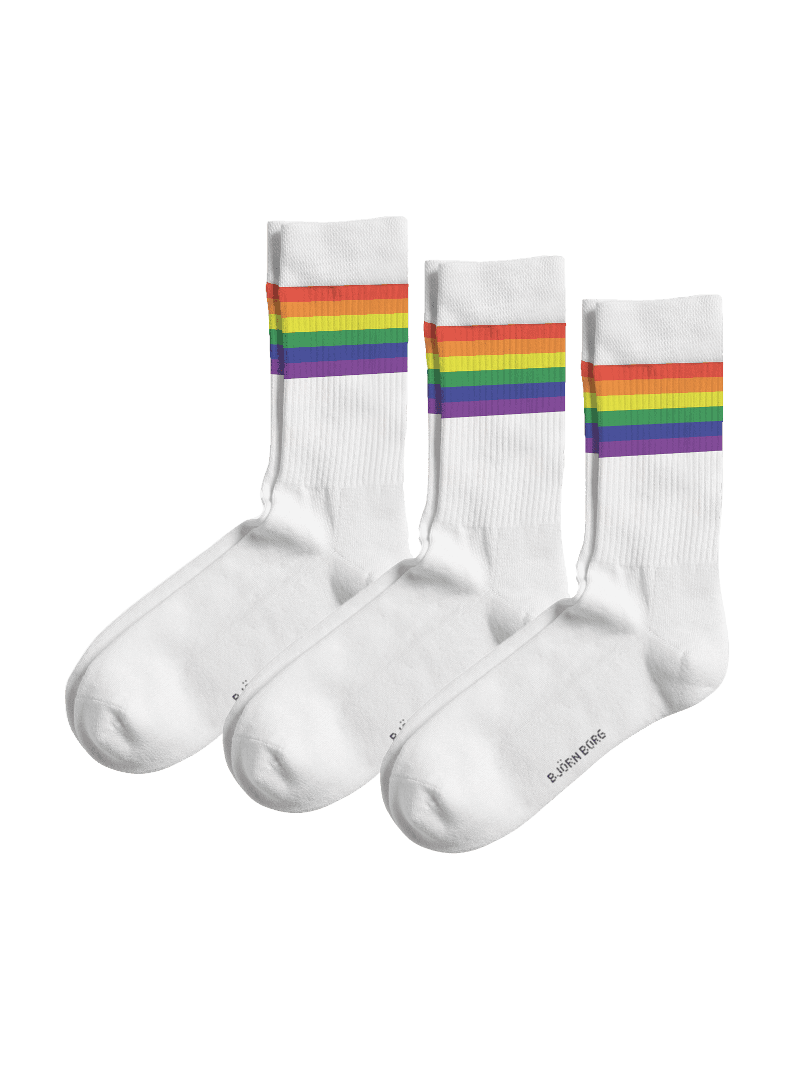 Björn Borg - Core Crew Socks 3-pack White Women - Image 1