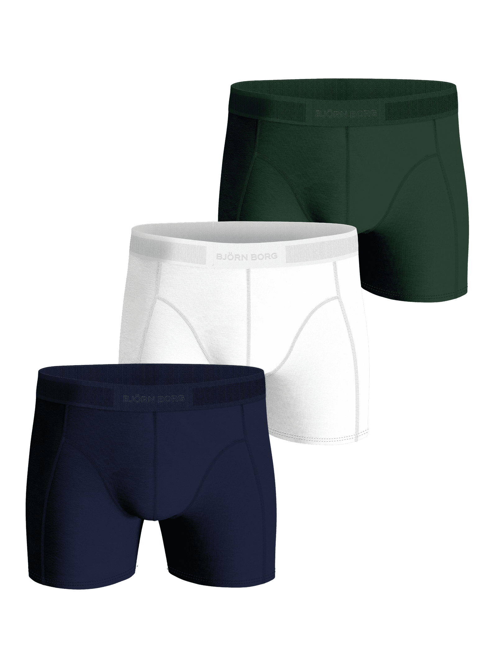 Björn Borg - Premium Cotton Stretch Boxer 3-pack Multi - Image 1