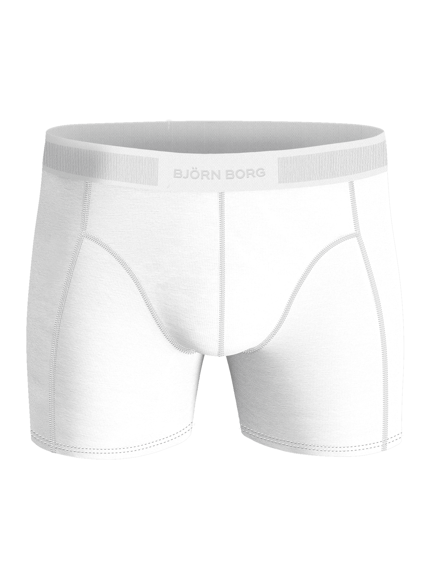 Premium Cotton Stretch Boxer 2-pack i hvid set forfra i blød bomuldsstretch med en ikonisk logolinning. - Image 2