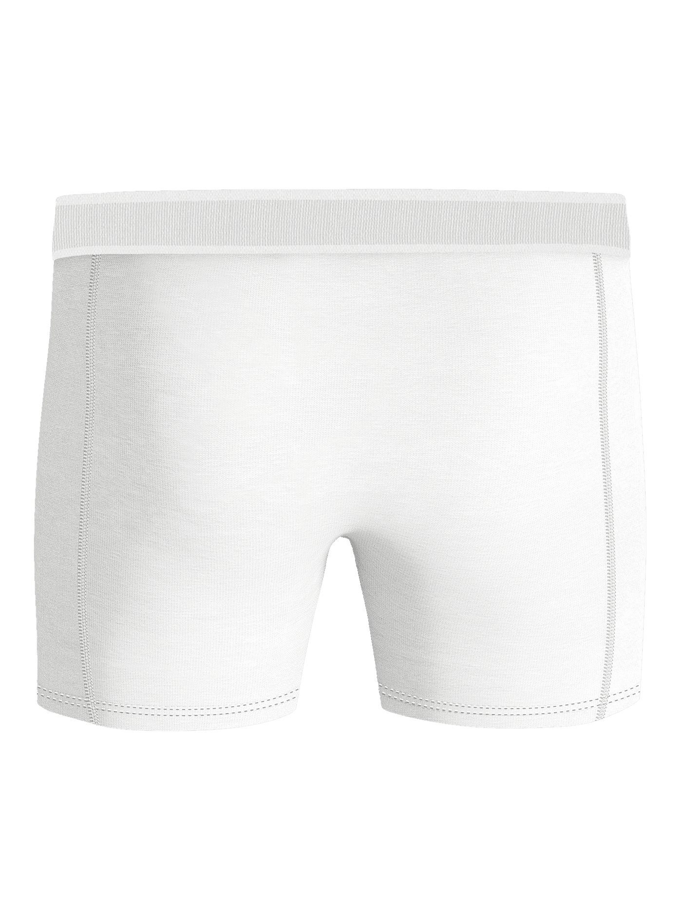 Premium Cotton Stretch Boxer 2-pack i hvid set bagfra i blød bomuld med en funktionel pasform. - Image 3