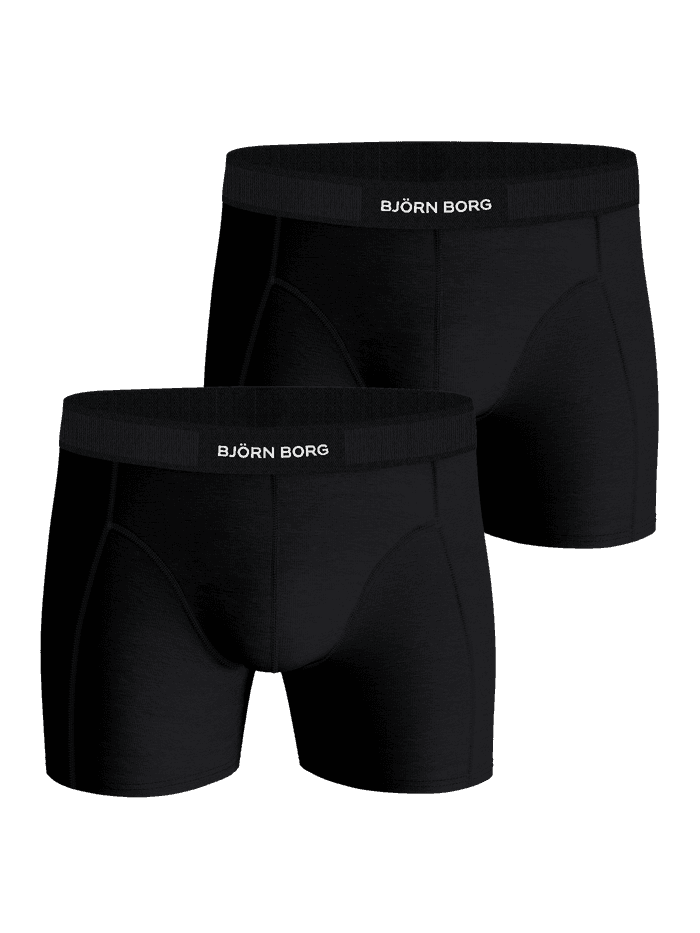 Björn Borg - Premium Cotton Stretch Boxer 2-pack Black