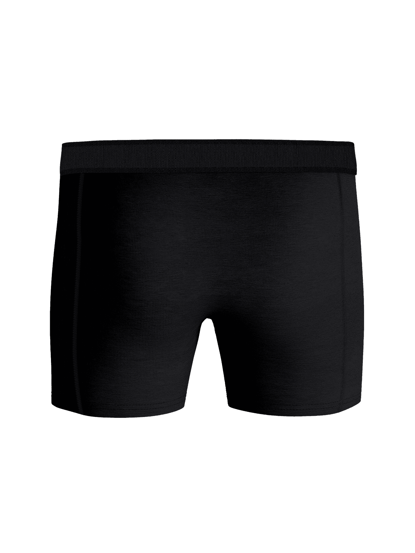 Front view of black Björn Borg Premium Cotton Stretch Boxer 2-pack boxer briefs for men in organic cotton stretch. - Image 3
