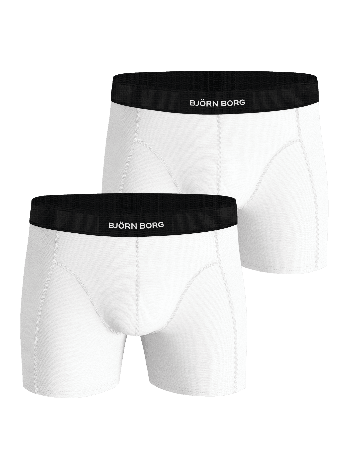 Björn Borg - Premium Cotton Stretch Boxer 2-pack Wit - Image 1