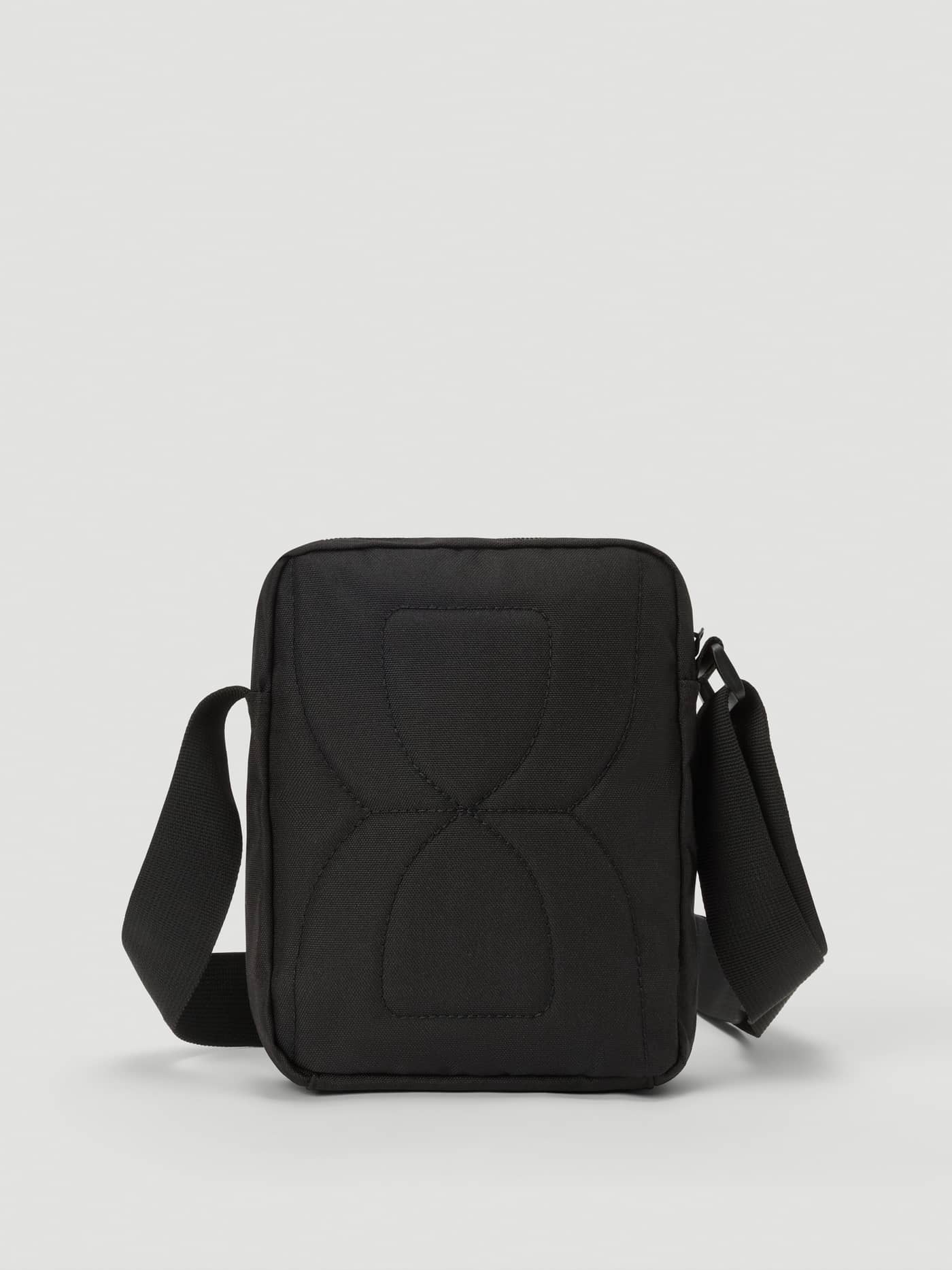 Back view of the Björn Borg Core Crossover Bag 1,7L in Black Beauty (Black) featuring a padded back and adjustable strap. - Image 2