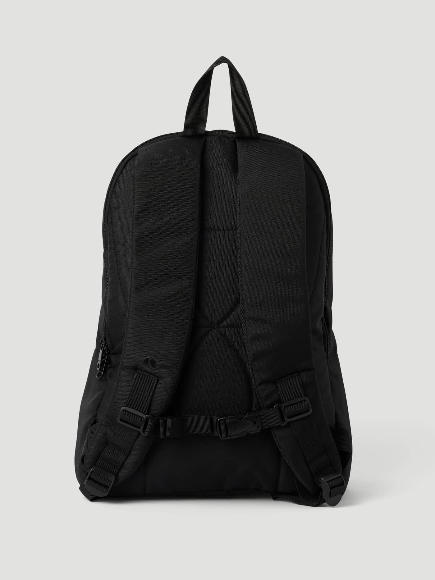 Björn Borg CORE ICONIC BACKPACK 17L i svart sett bakfra med polstrede skulderstropper og bryststropp. - Image 2