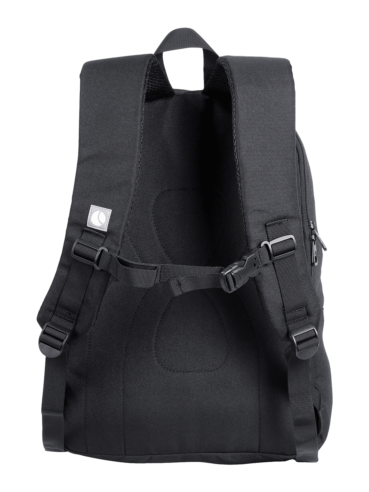 Rear view of the Core Iconic Backpack 25L in Black Beauty (Black) featuring padded straps and an adjustable chest strap. - Image 4