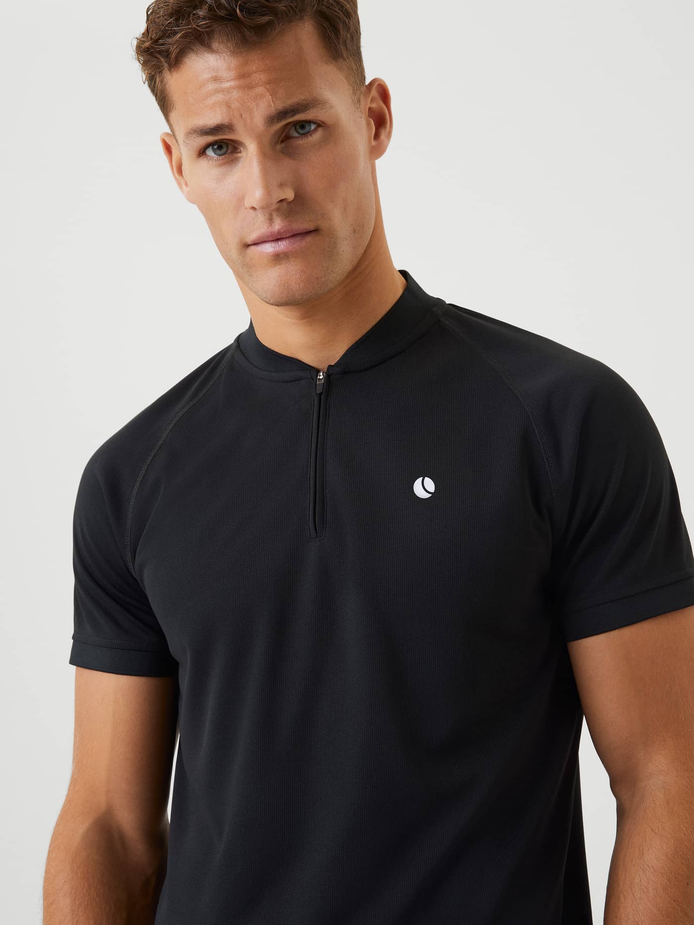 Björn Borg - Ace Performance Zip Polo Black Beauty Men - Image 4
