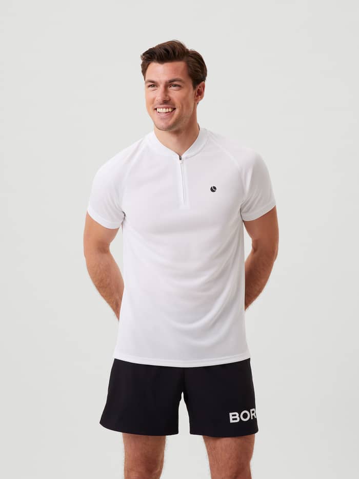 Björn Borg - Ace Performance Zip Polo Brilliant White