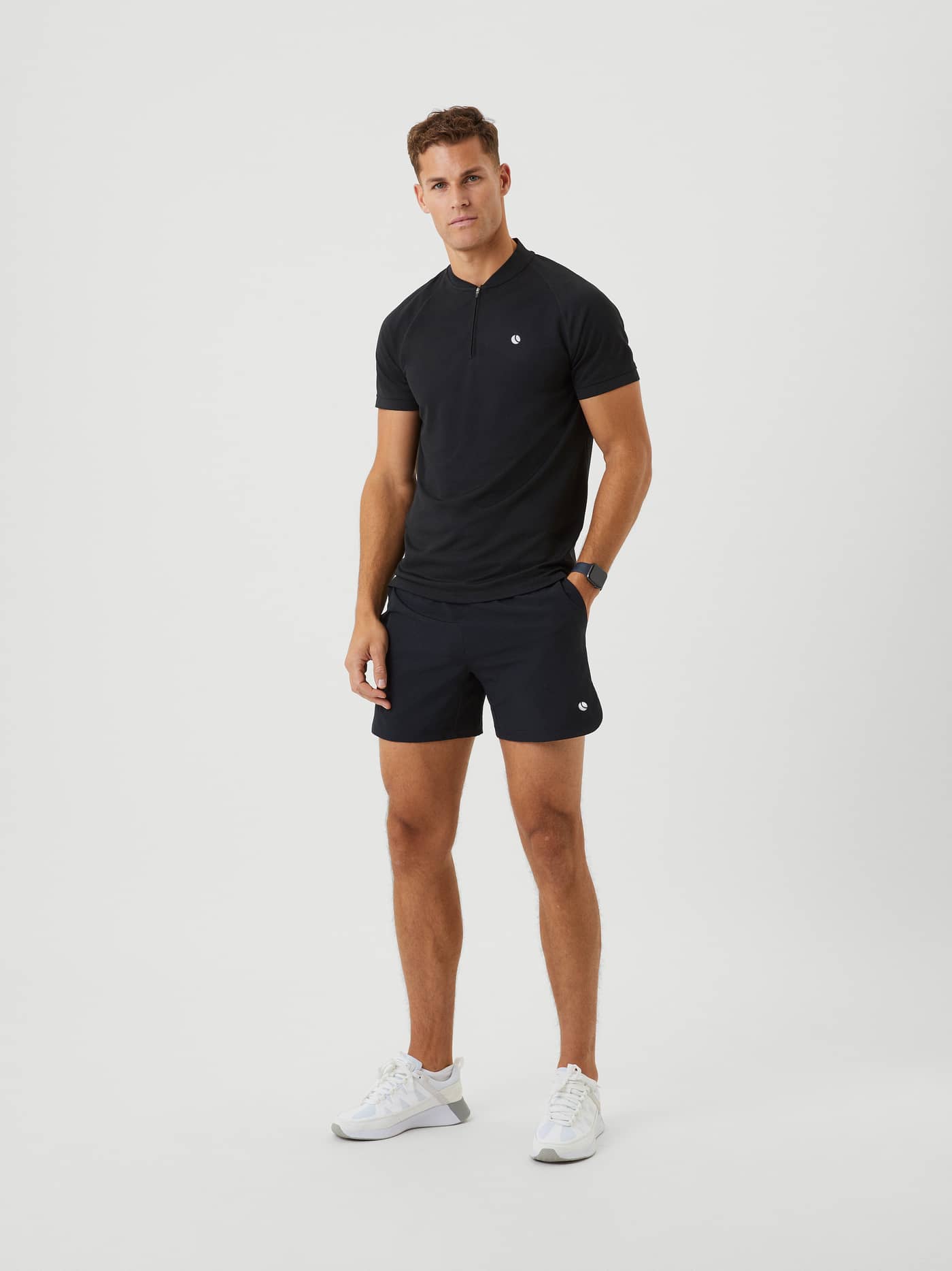 Björn Borg - Ace Performance Zip Polo Black Beauty Men - Image 3