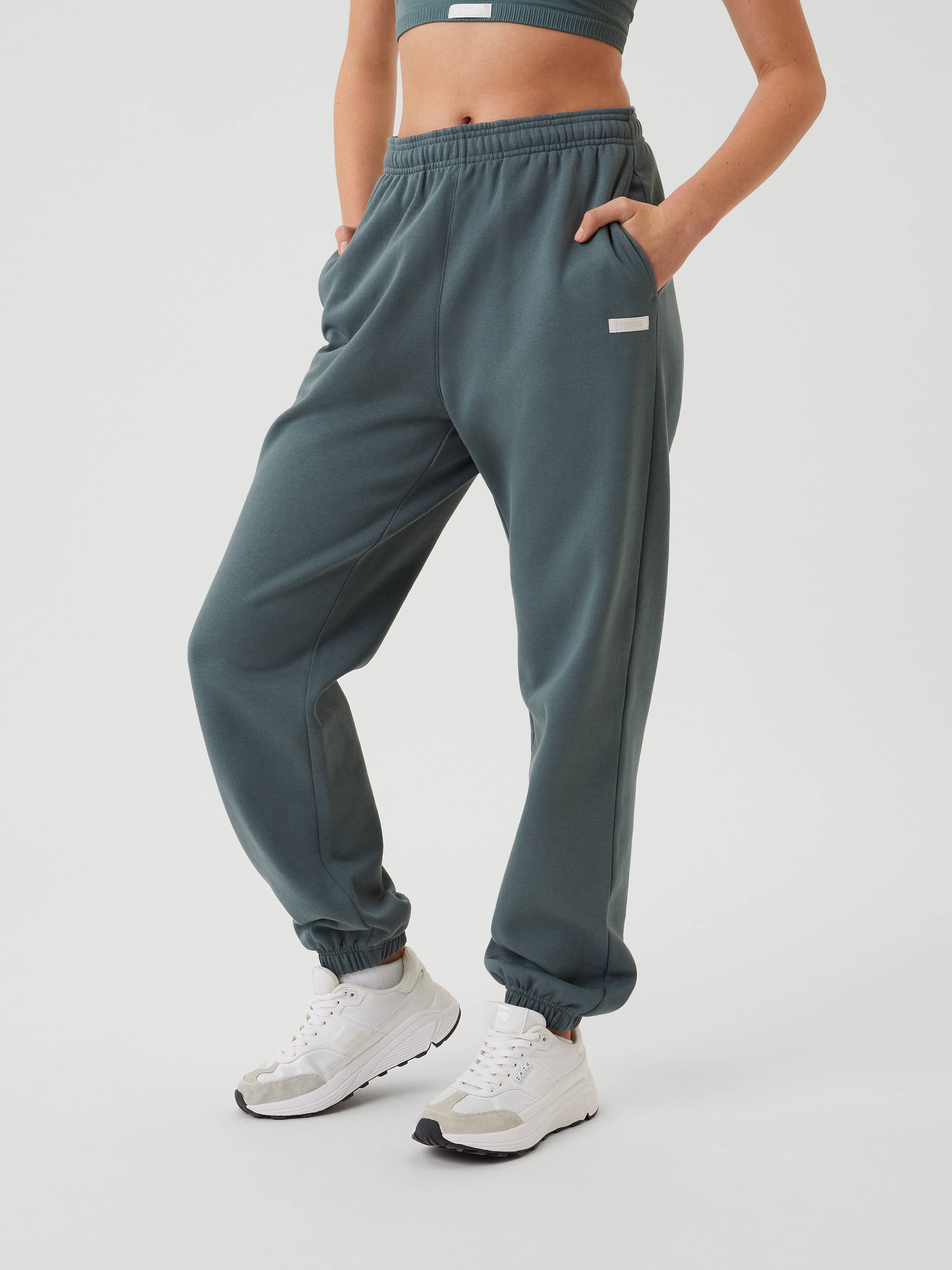 Studio Oversized Pants - Women - Balsam Green | Björn Borg