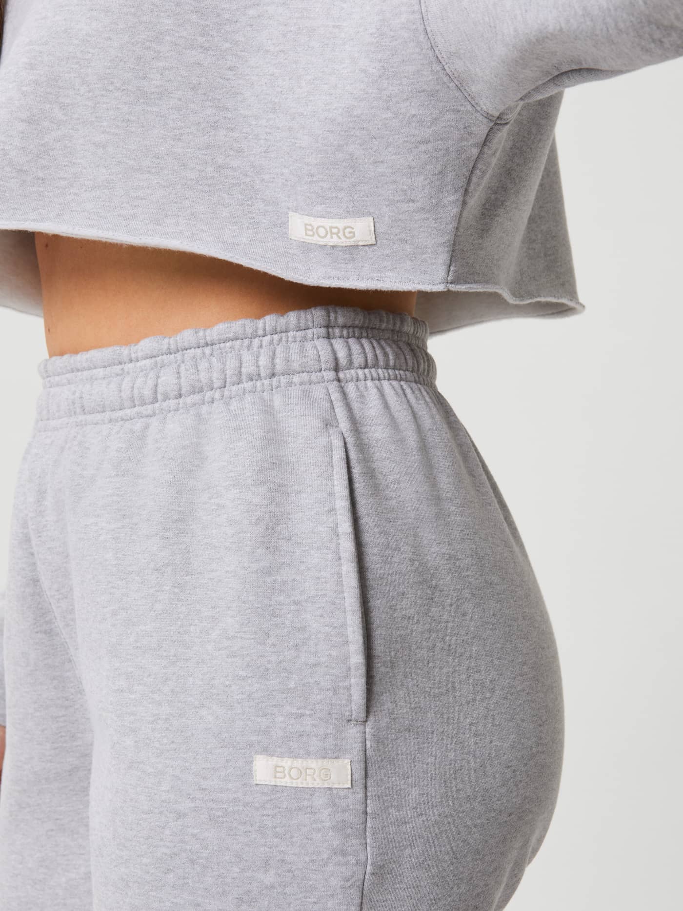 Björn Borg - Studio Oversized Pants Light Grey Melange - Image 5
