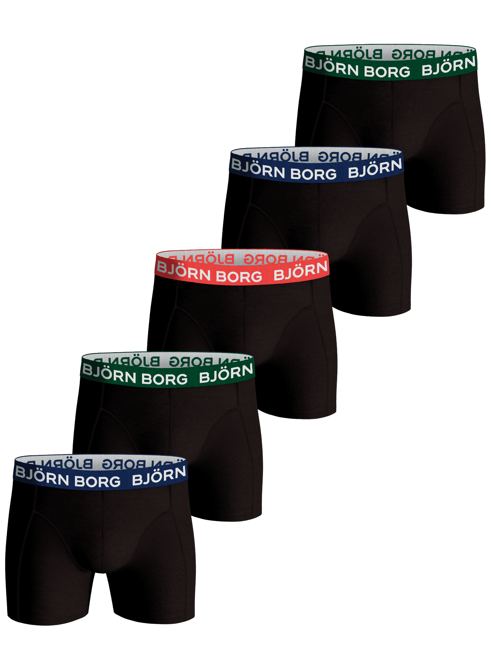 Björn Borg - Cotton Stretch Boxer 5-pack Multi Herr - Image 1