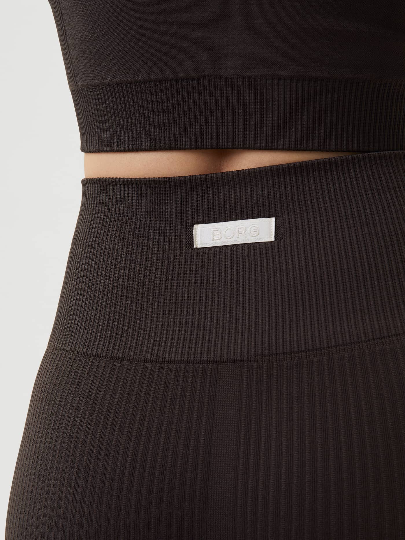 Björn Borg - Studio Seamless Rib Tights Espresso - Image 2