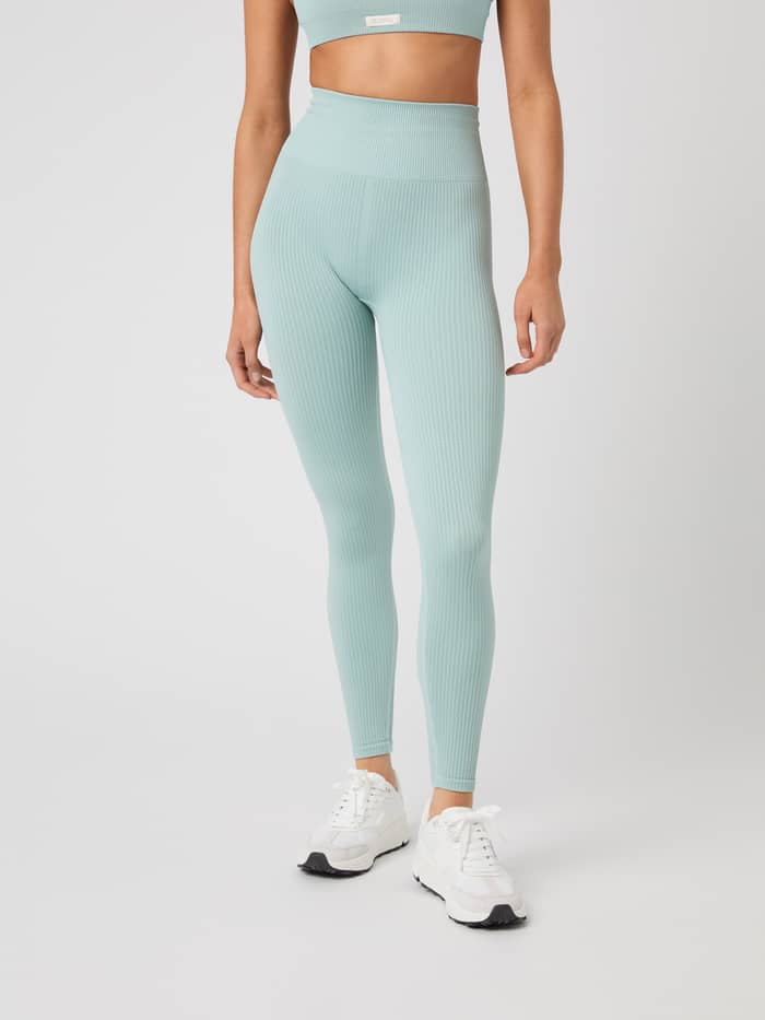 Björn Borg - Studio Seamless Rib Tights Gray Mist