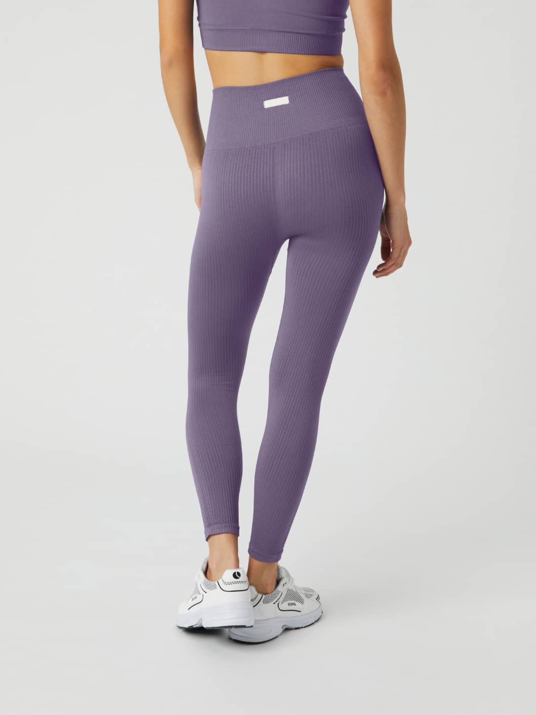 Björn Borg - Studio Seamless Rib Tights Purple Sage - Image 3