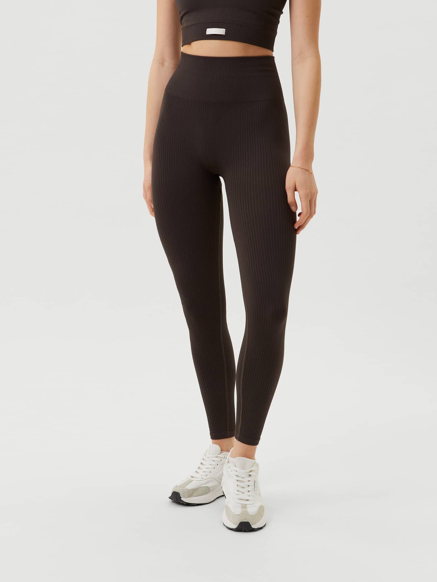 Björn Borg - Studio Seamless Rib Tights Espresso - Image 3