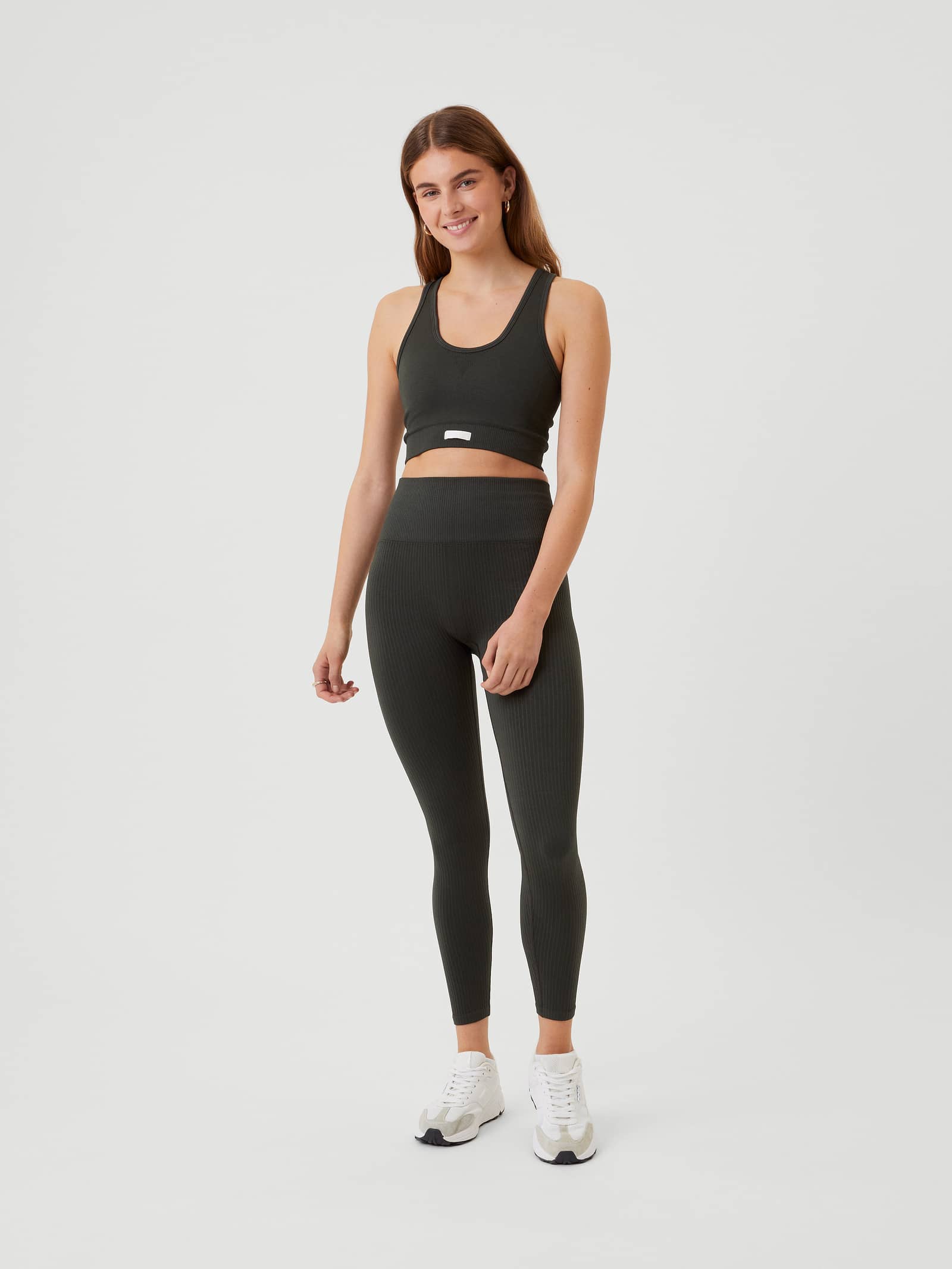 Björn Borg - Studio Seamless Rib Tights Peat Dames - Image 1
