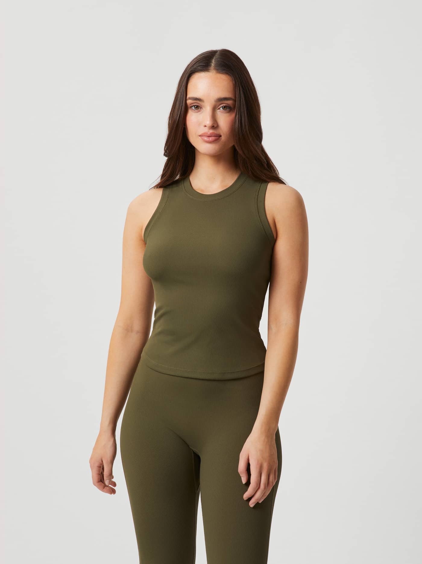 Björn Borg - Studio Rib Tank Olive Night - Image 1