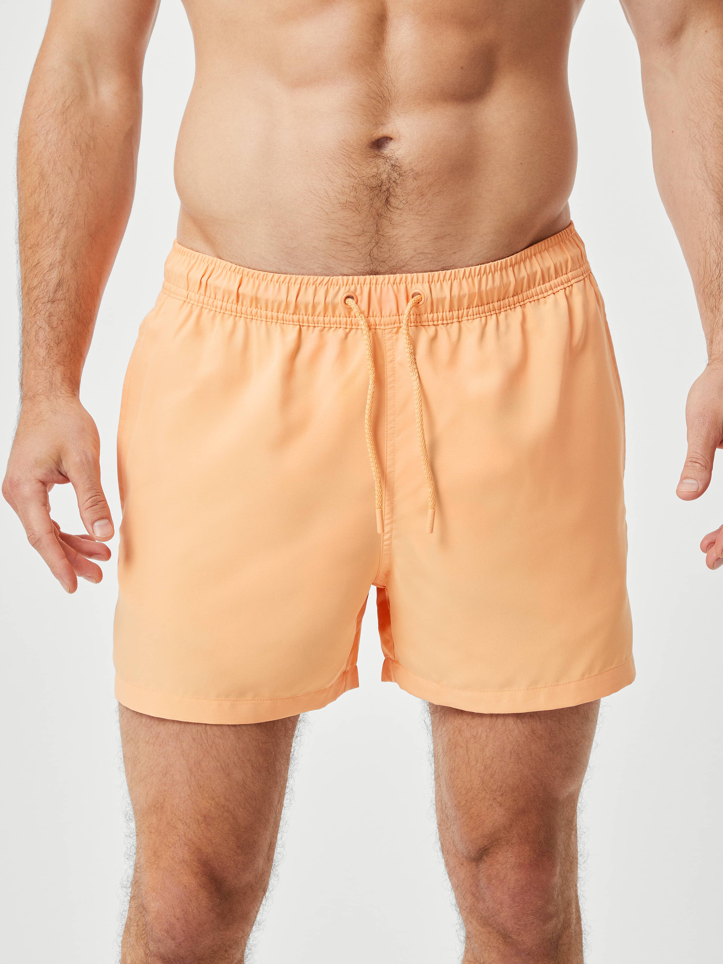 Borg Solid Swim Shorts - Men - Orange Chiffon | Björn Borg