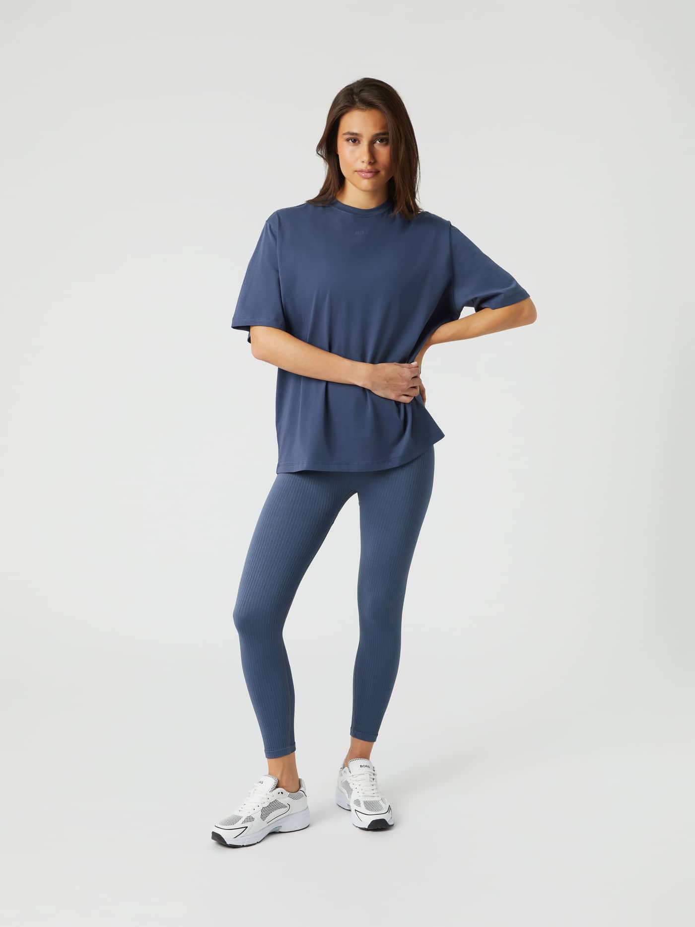 Björn Borg - Studio Oversized T-Shirt Nightshadow Blue - Image 3
