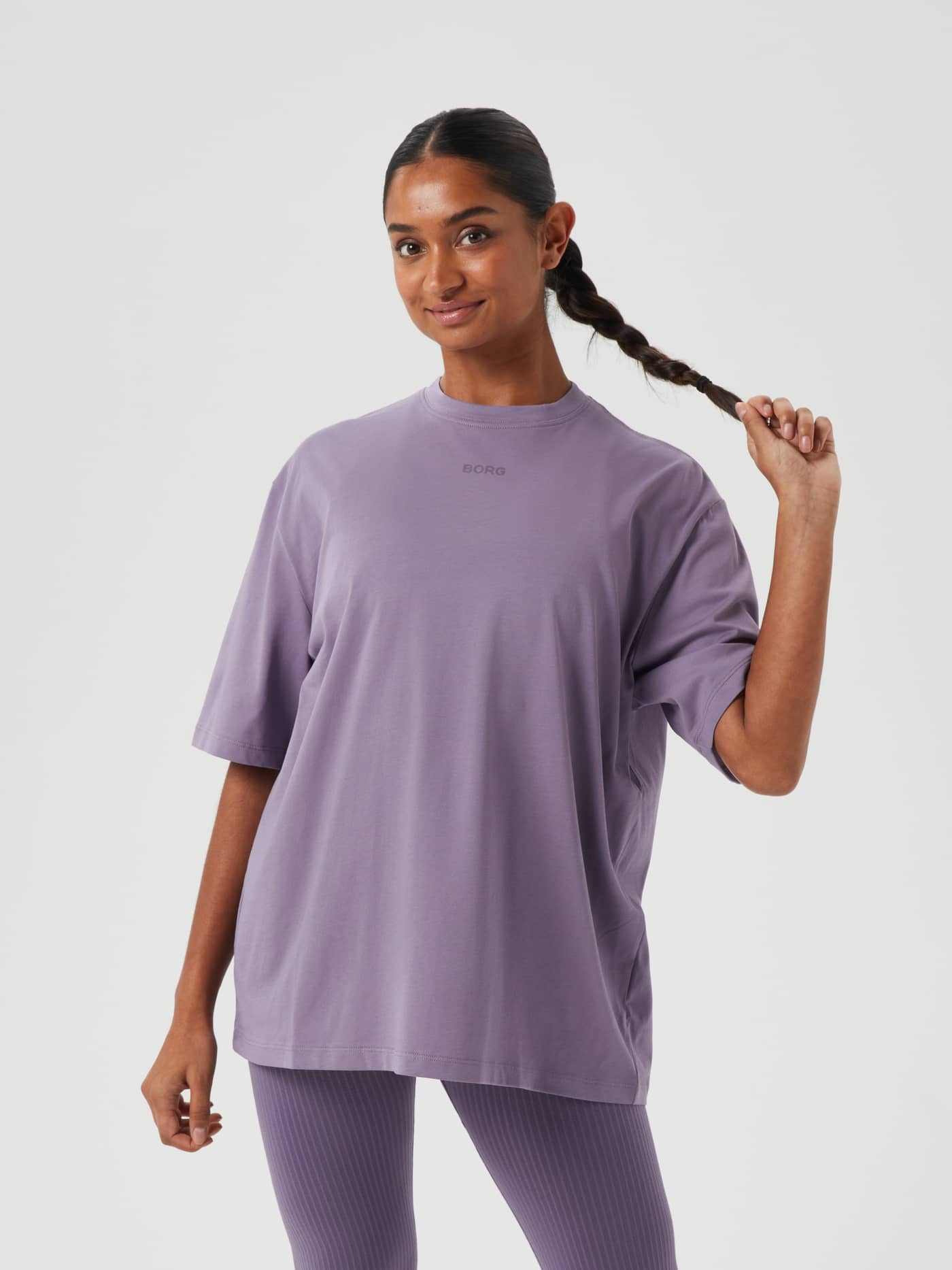 Björn Borg - Studio Oversized T-Shirt Purple Sage - Image 1