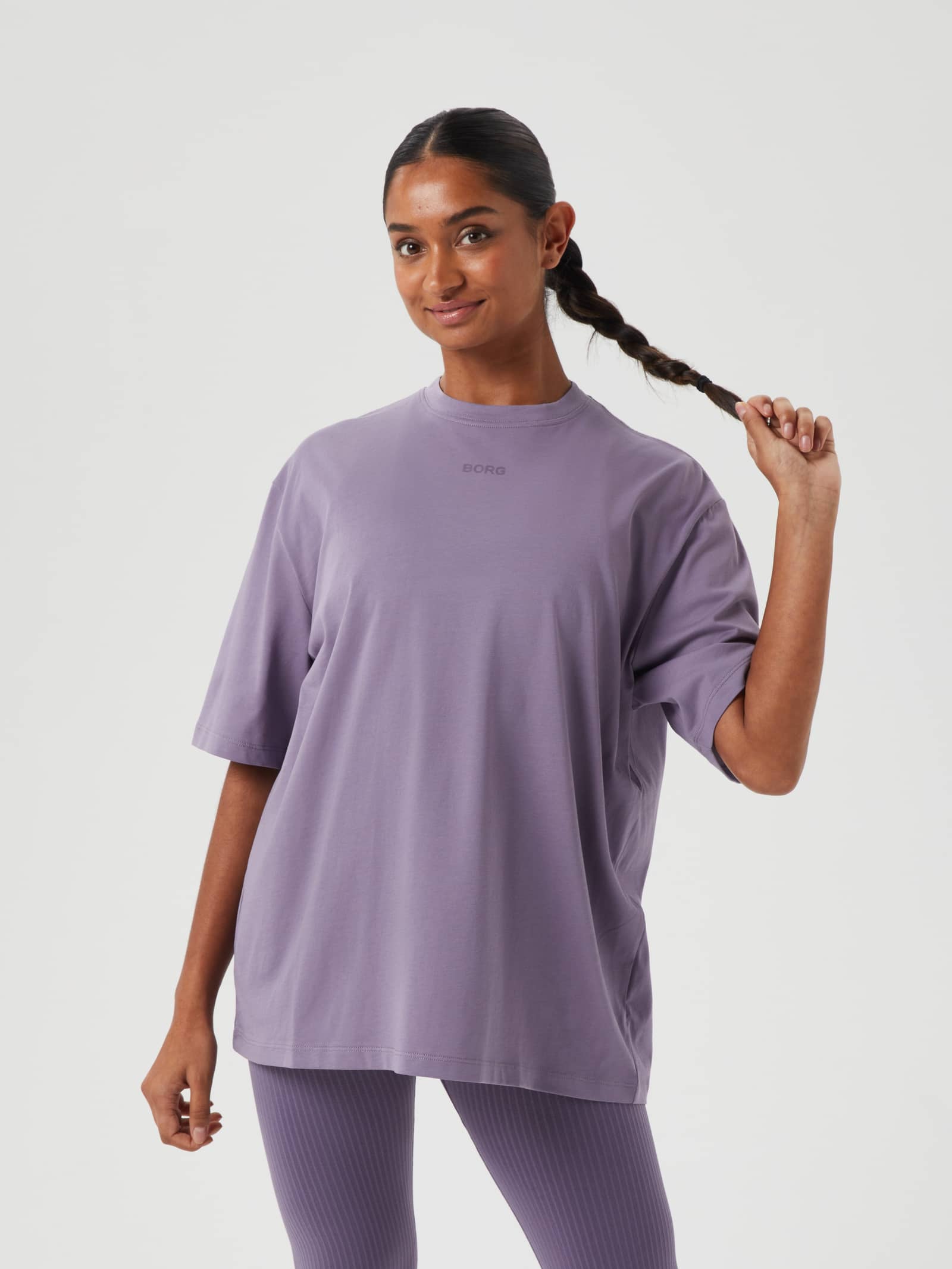 Björn Borg - Studio Oversized T-Shirt Purple Sage Dam - Image 1