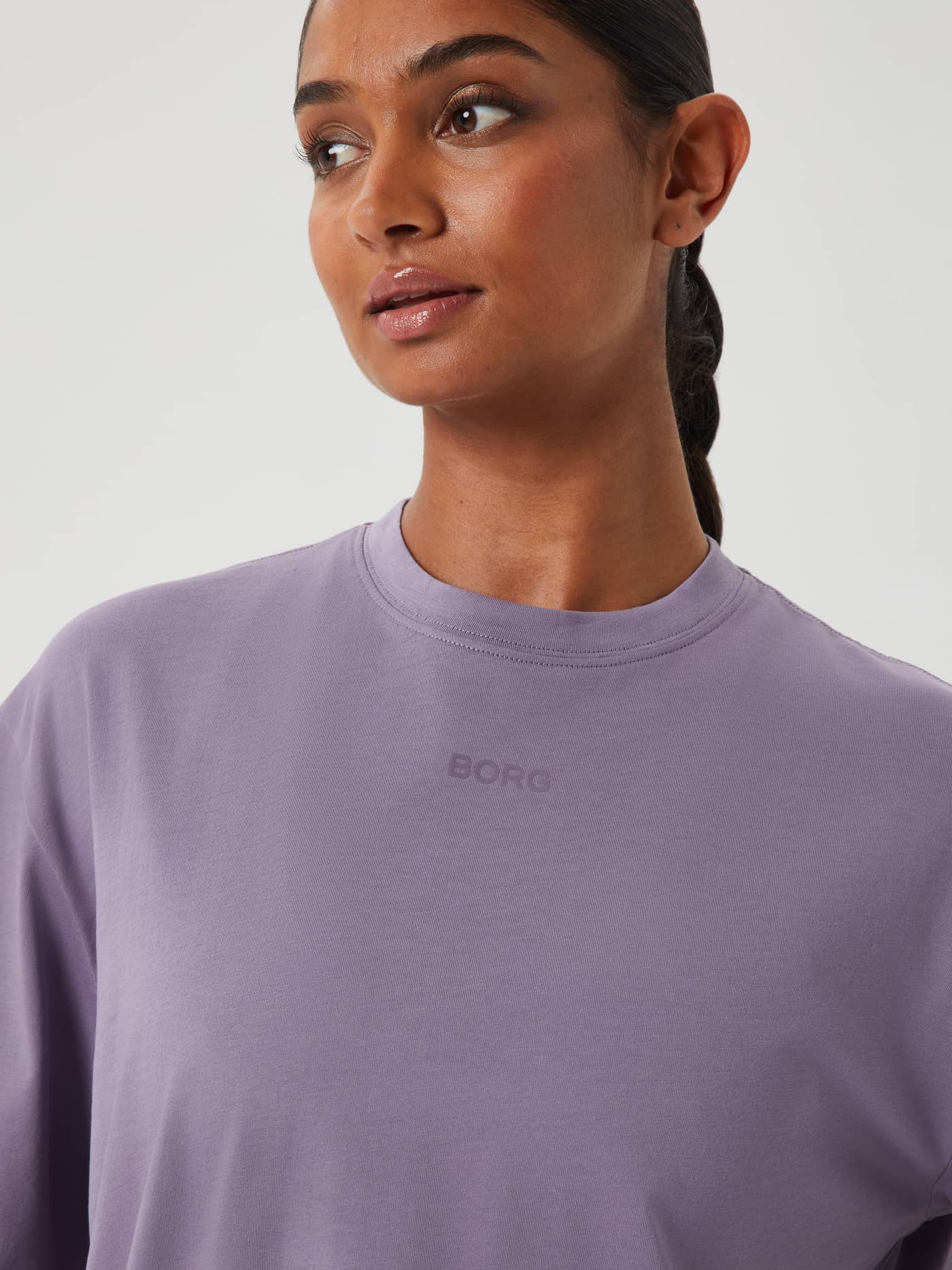 Björn Borg - Studio Oversized T-Shirt Purple Sage - Image 4