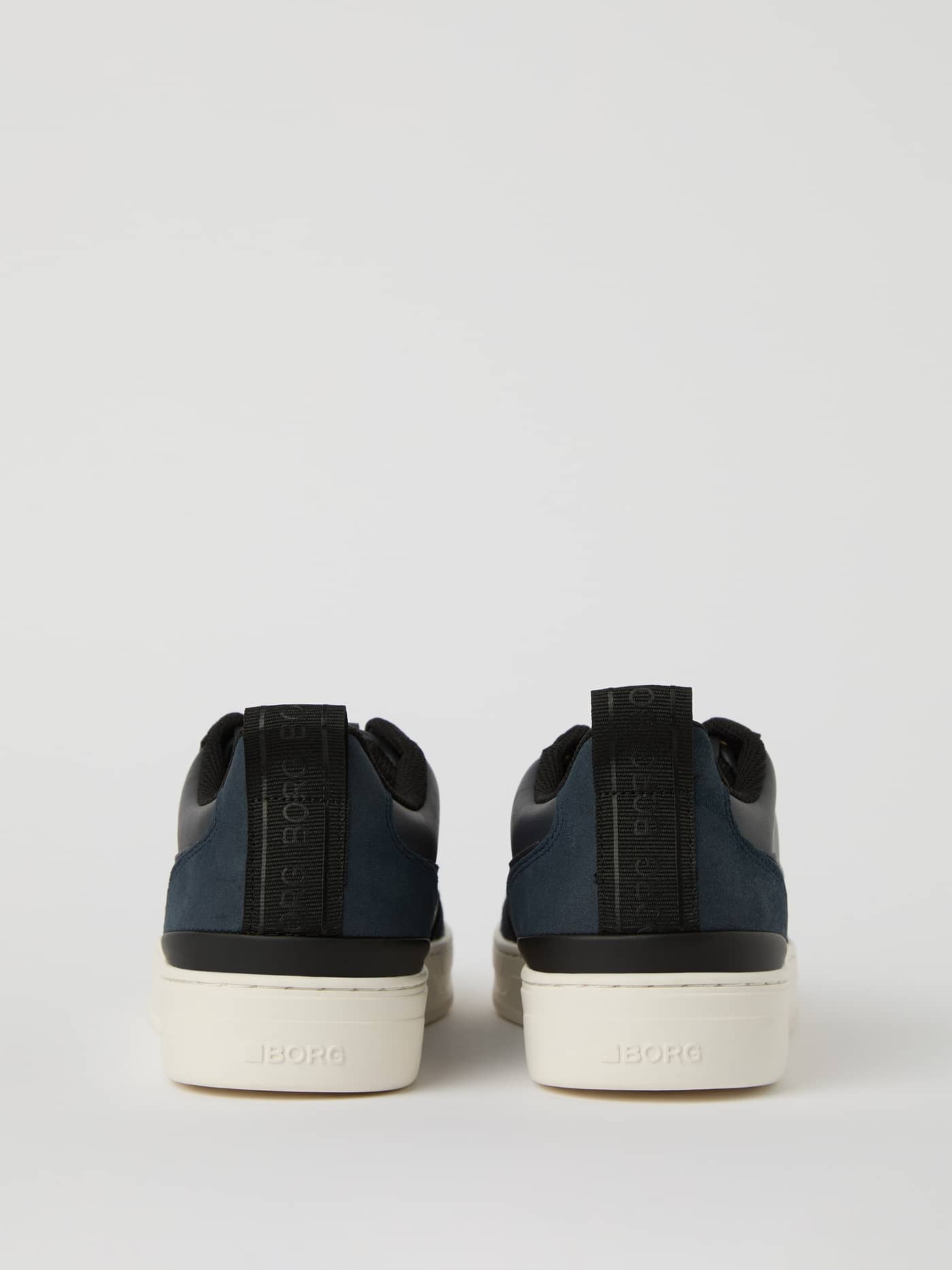 Men’s Sneakers T1055 i Navy set bagfra i funktionelt PU-læder med hvide tennis-logo-såler. - Image 3