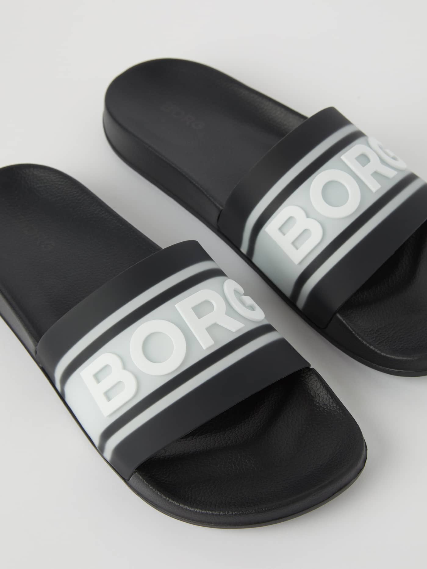 Men’s Sandal Knox in Wit met een flexibele TPU-band, een wit Borg-logo en een zacht, voorgevormd voetbed. - Image 1