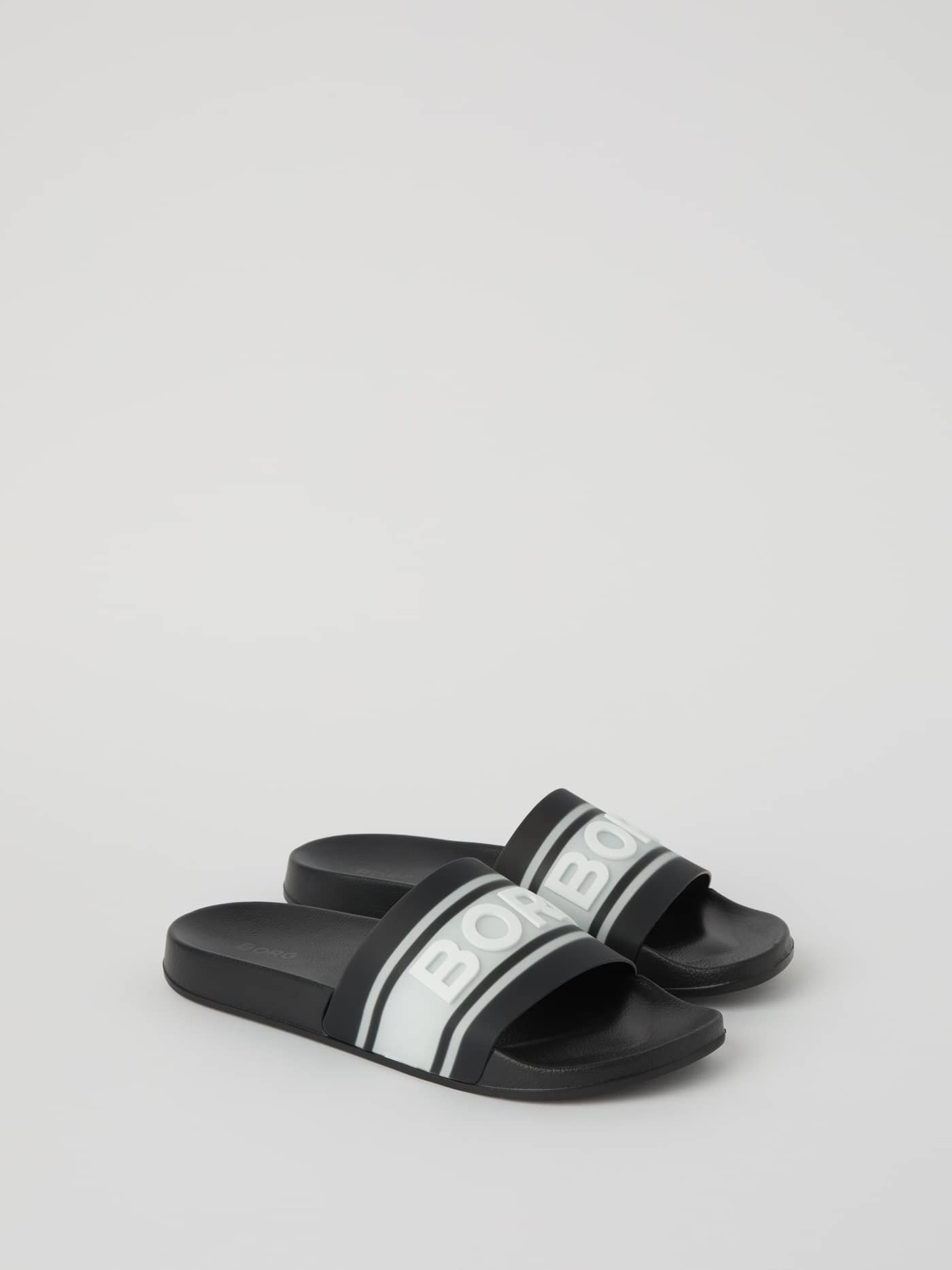 Witte Men’s Sandal Knox van flexibel TPU-materiaal met een wit Borg-logo en zacht voetbed voor stijl en functie. - Image 2