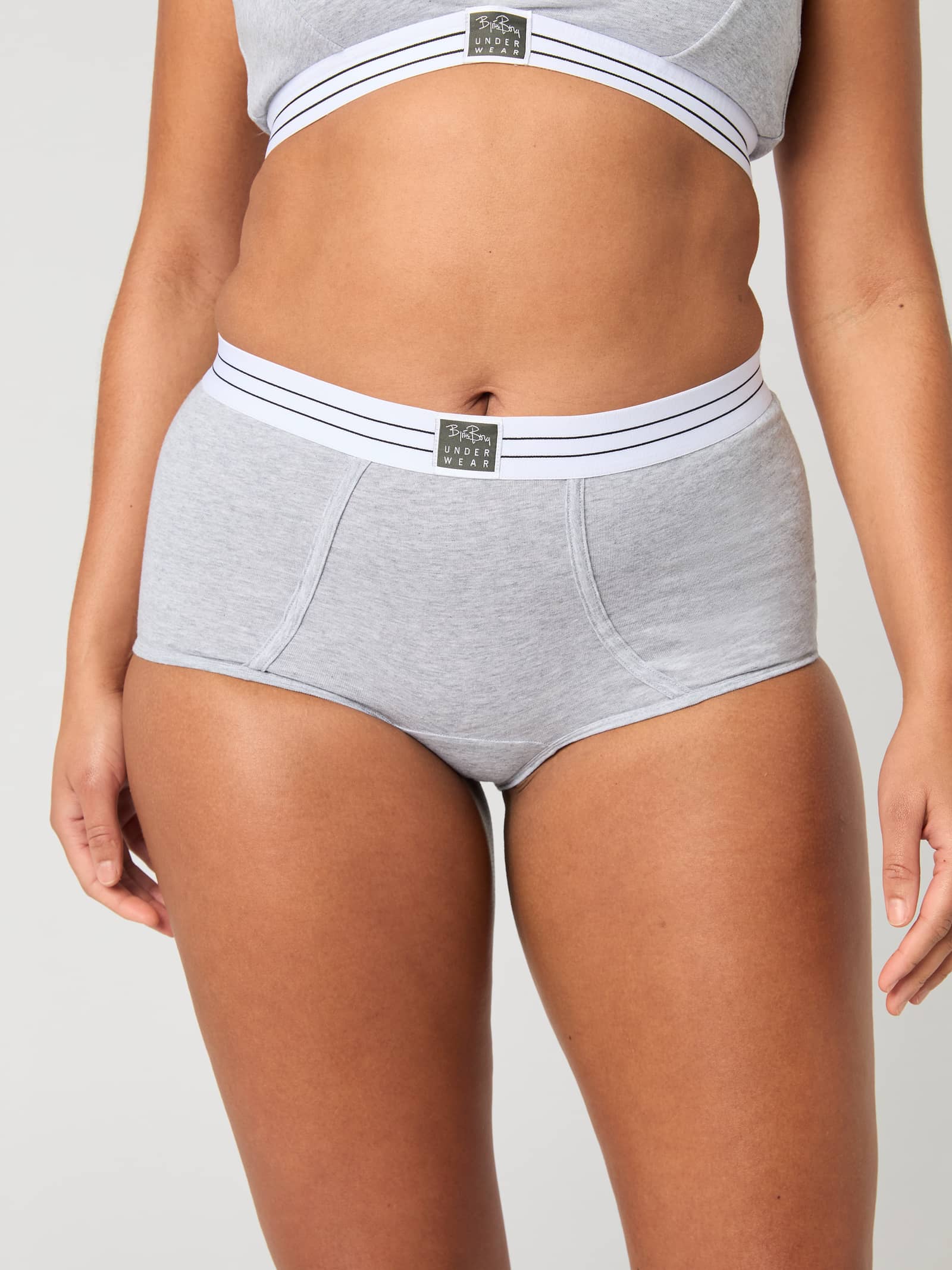 Björn Borg - Core Original Minishorts 2-pack Light Grey Melange Women - Image 1